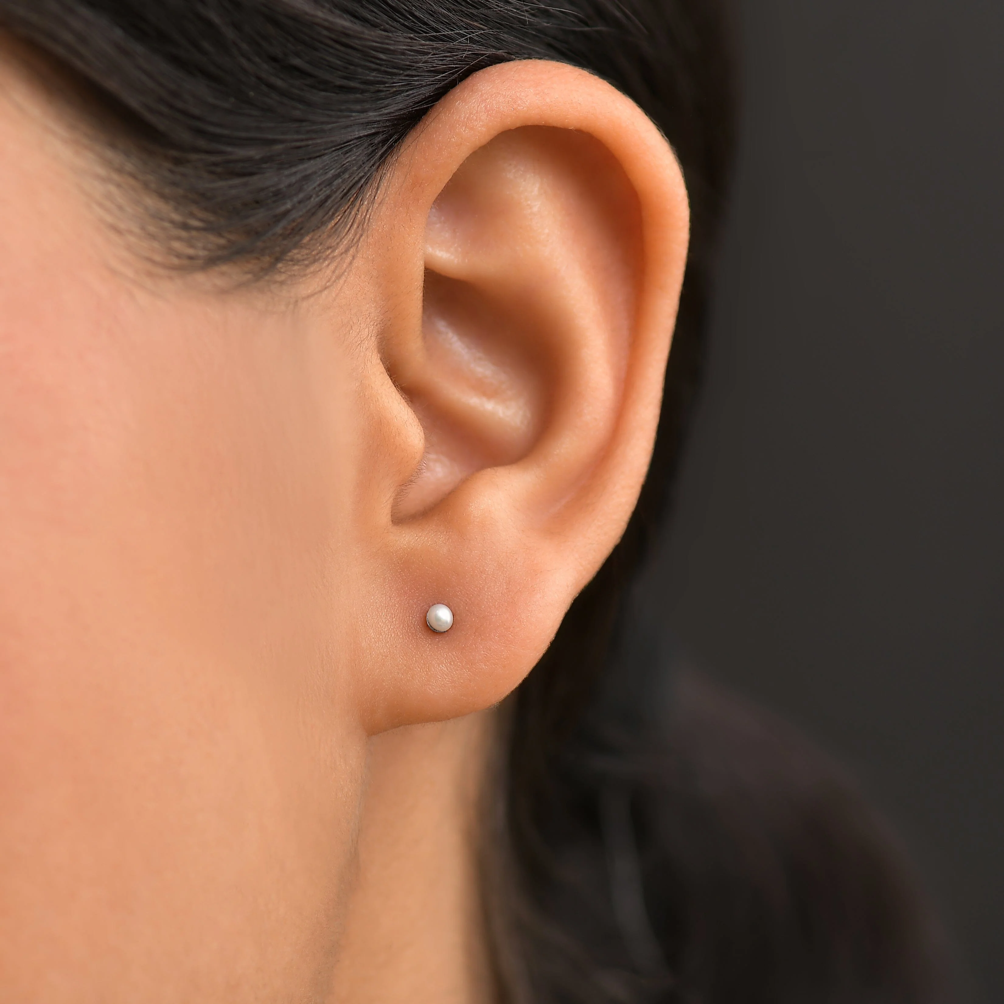 Pearl Earrings - Oceania Studs - Image 2