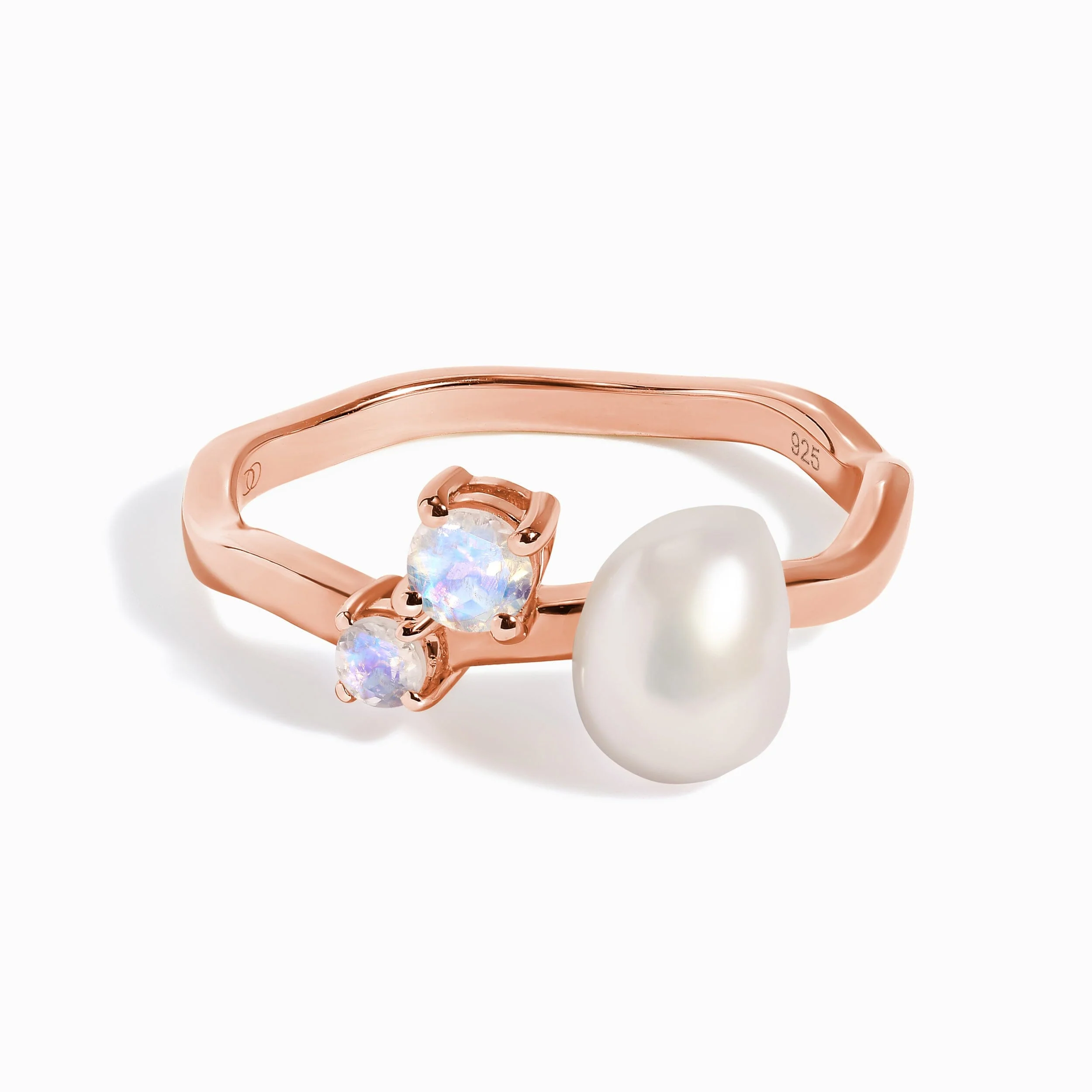 Pearl Moonstone Ring - Aelora - Image 10