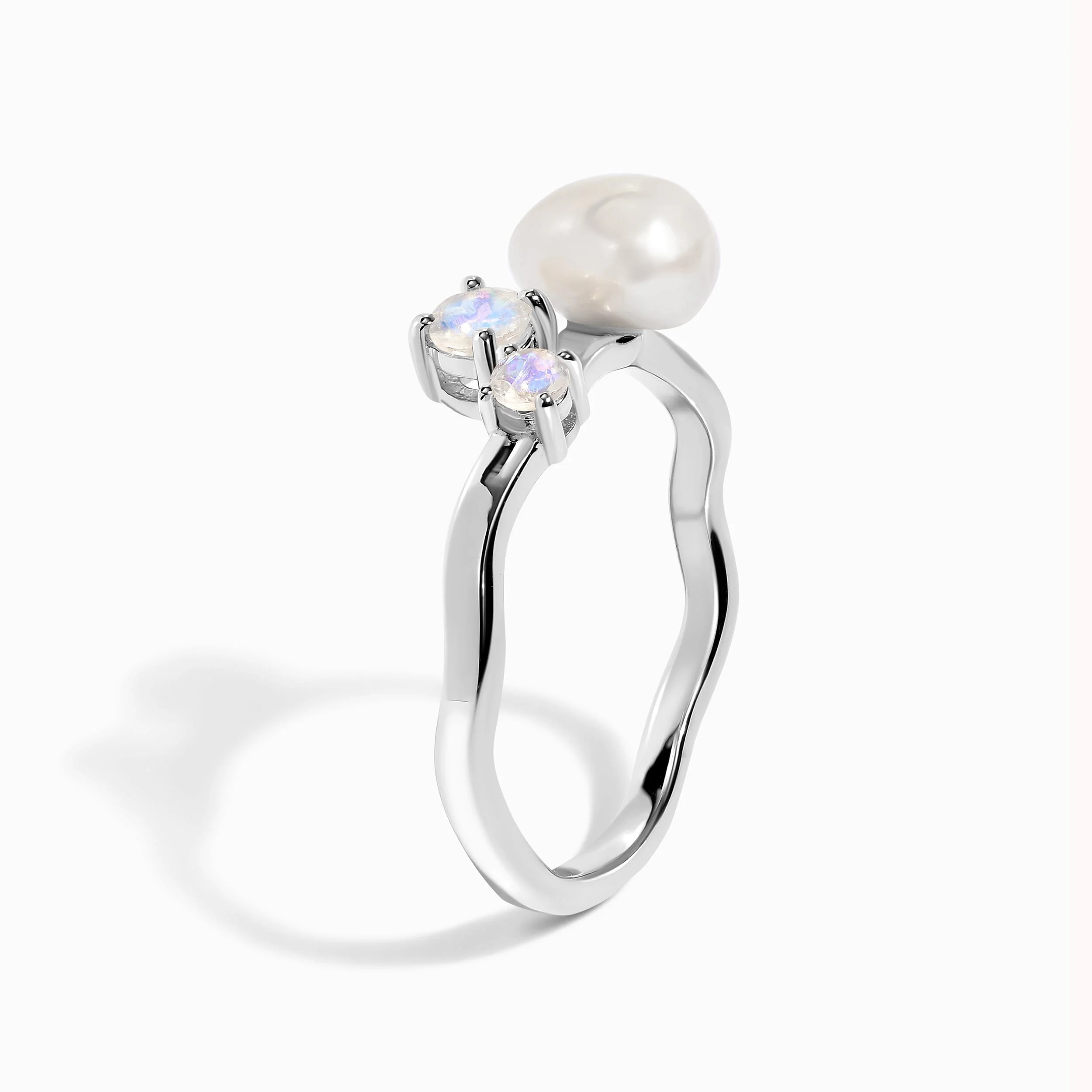 Pearl Moonstone Ring - Aelora - Image 23