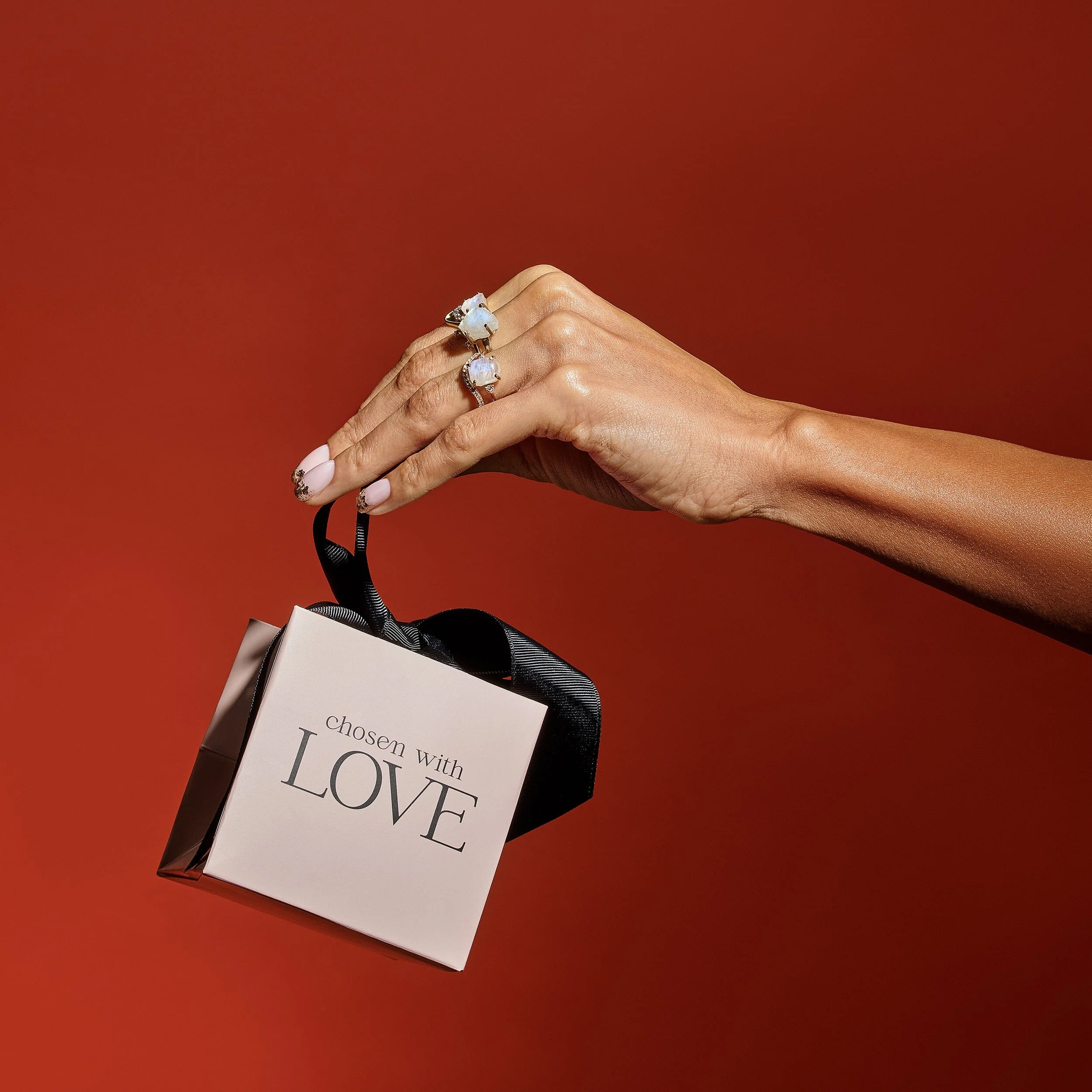 Pink Gift Bag & Black Gift Card Set - Large - Image 6