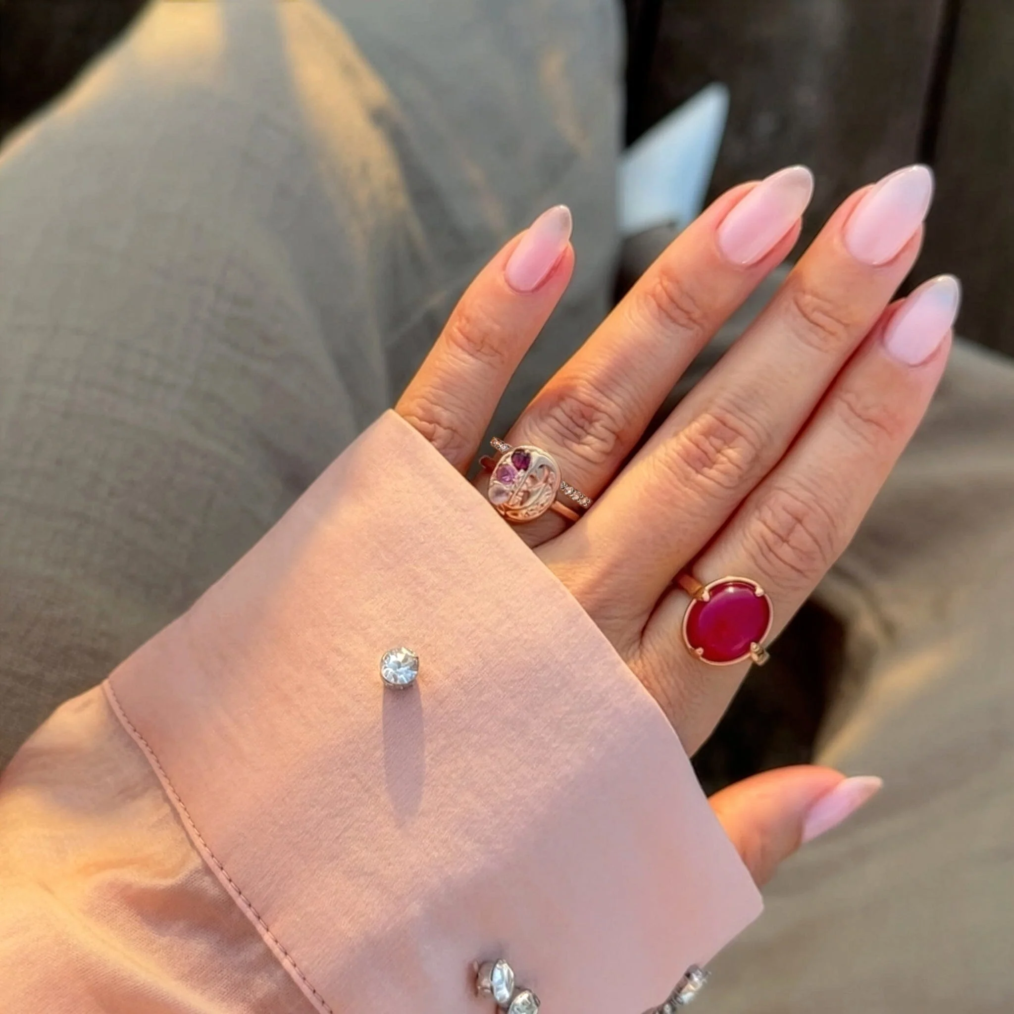 Pink Gradient Goddess Ring & Twinkling Band - Image 14