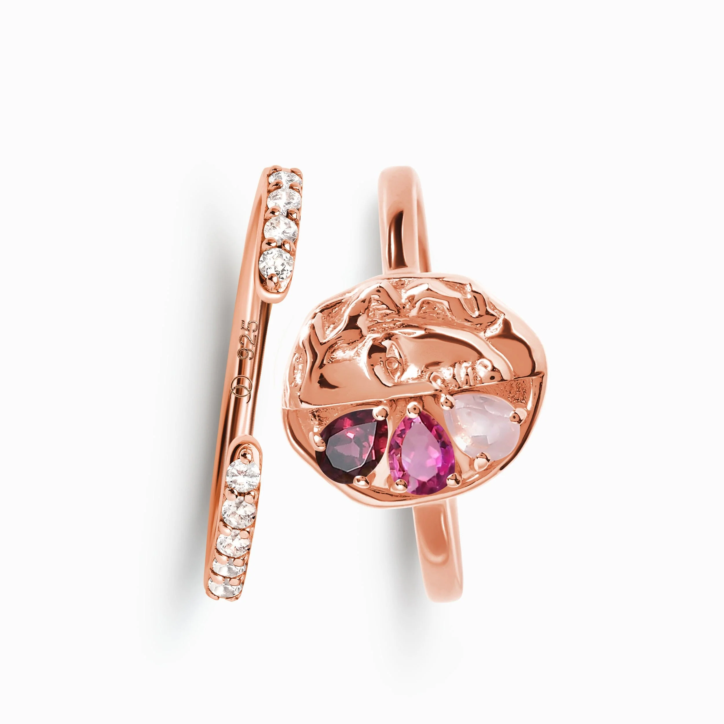 Pink Gradient Goddess Ring & Twinkling Band - Image 3