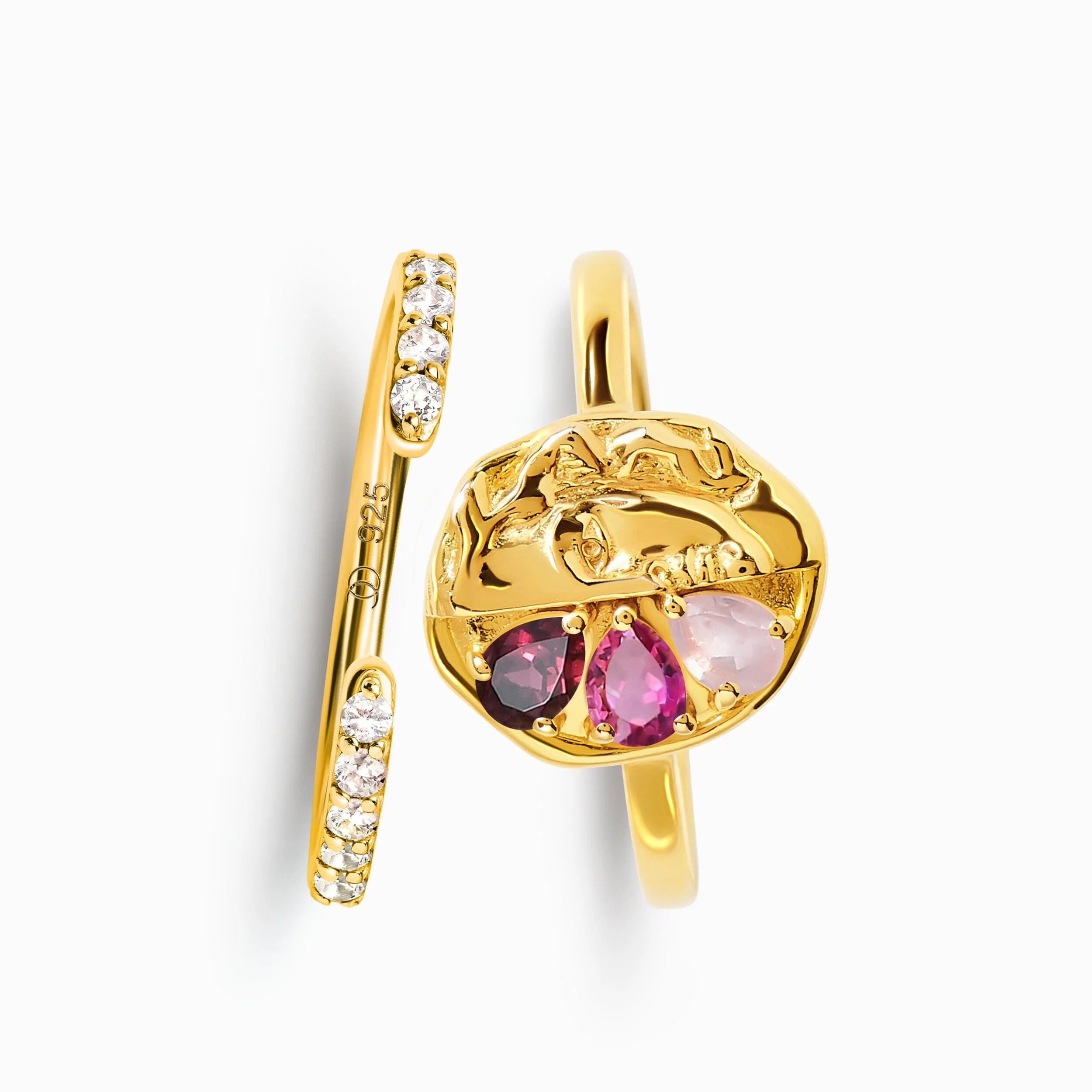 Pink Gradient Goddess Ring & Twinkling Band - Image 5