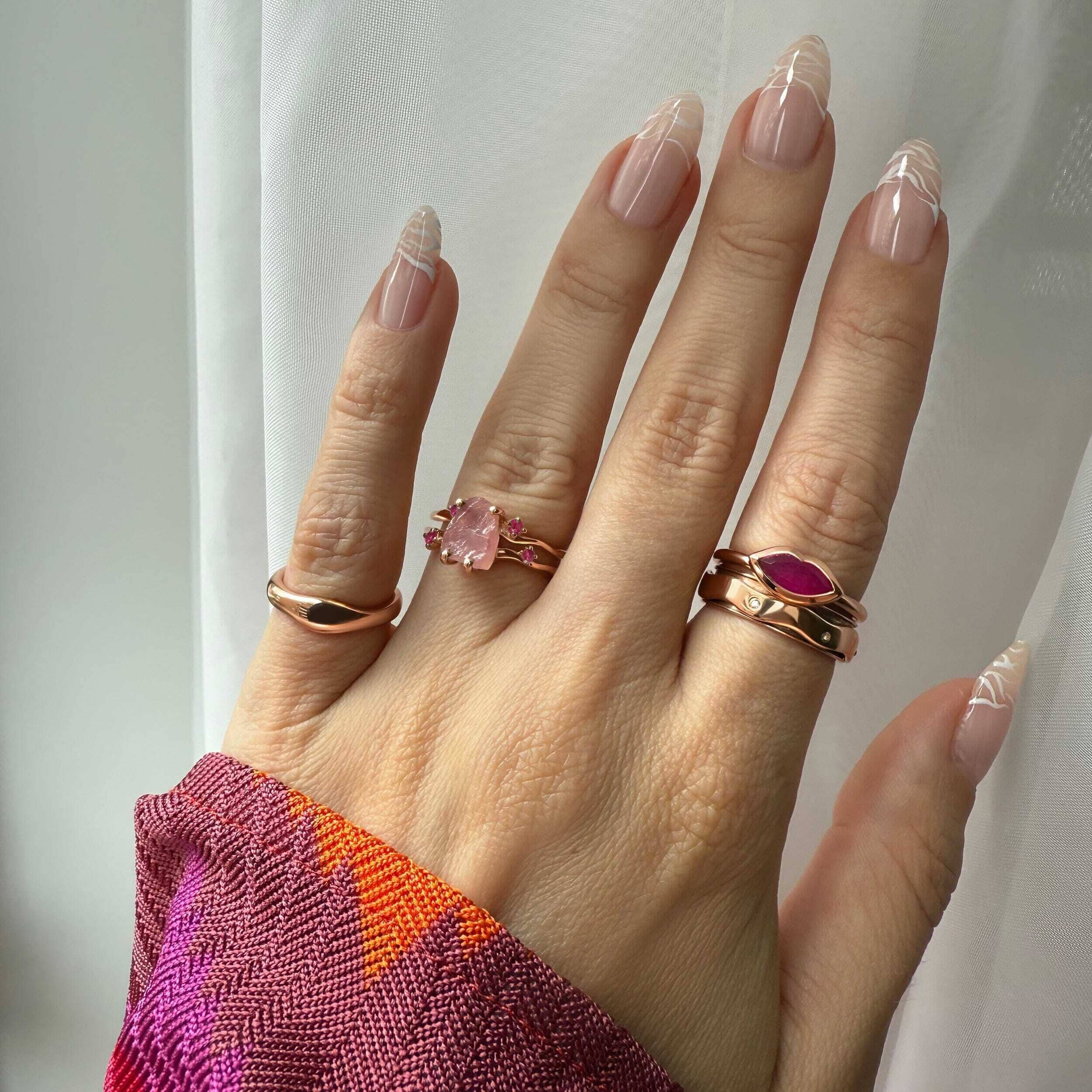Pink Quartz Ring - Lavish Lips - Image 12