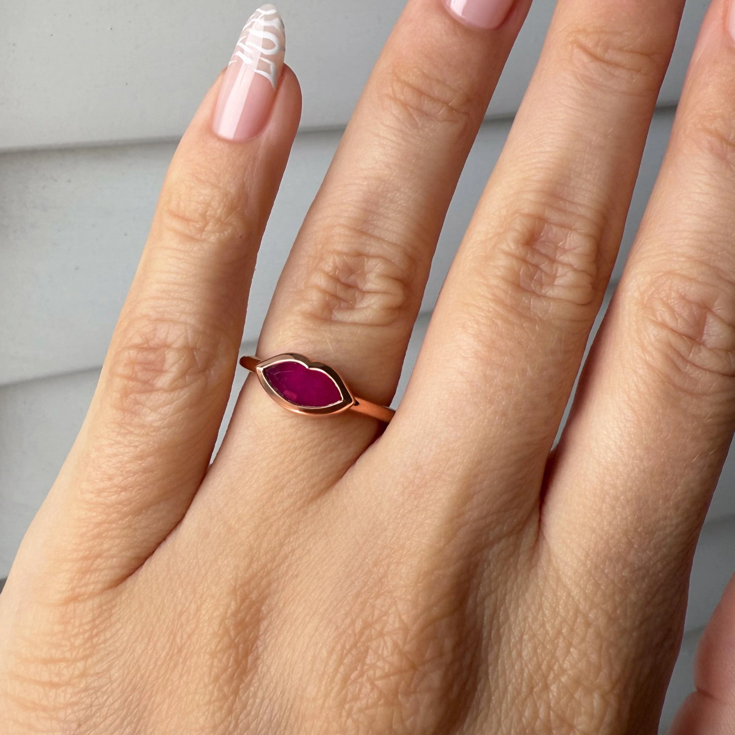 Pink Quartz Ring - Lavish Lips - Image 4