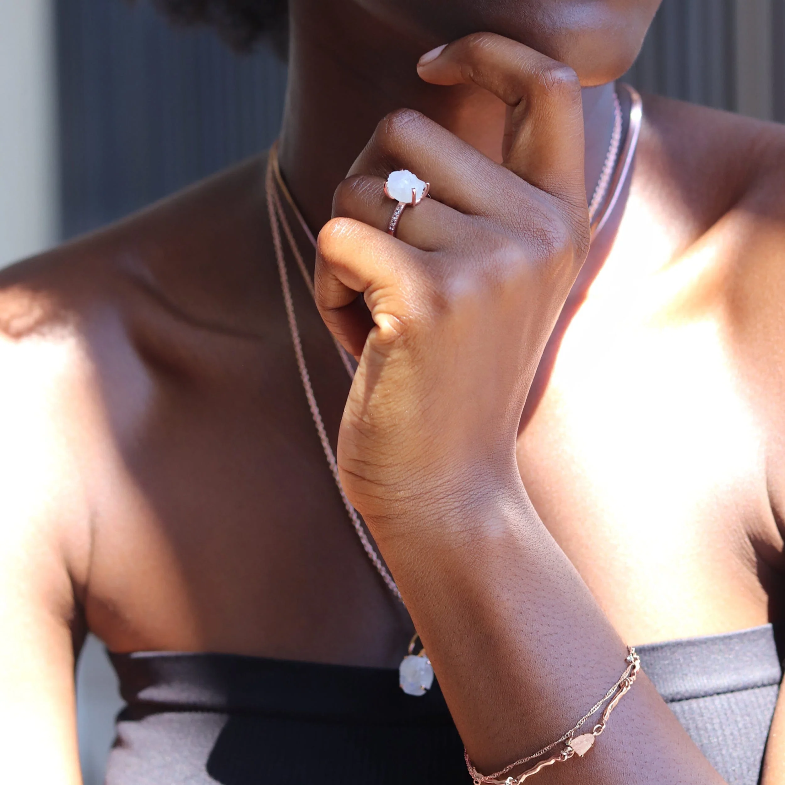 Raw Crystal Ring - Ritzy Moonstone - Image 18