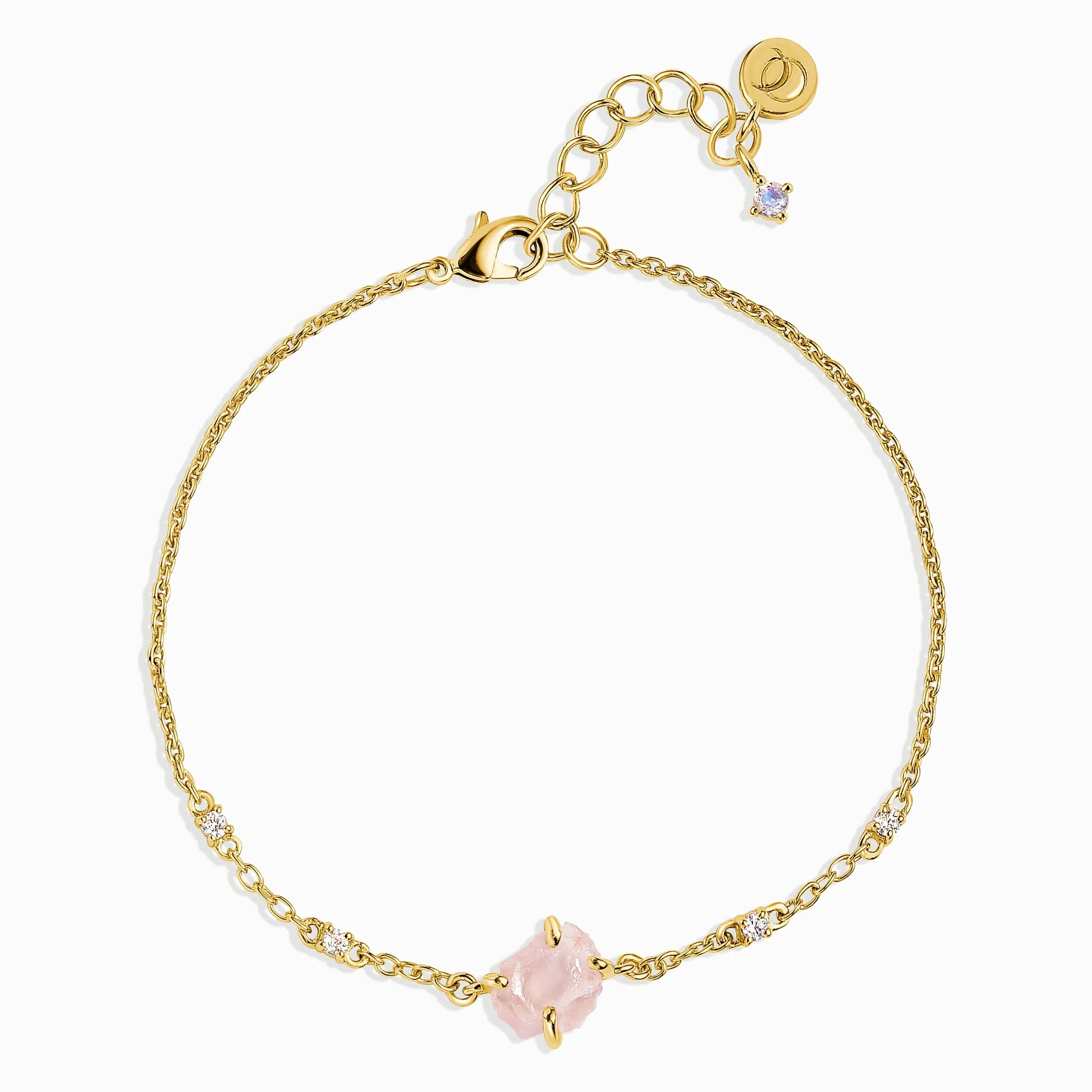 Raw Crystal Bracelet - Rose Quartz 'Self Love' - Image 5