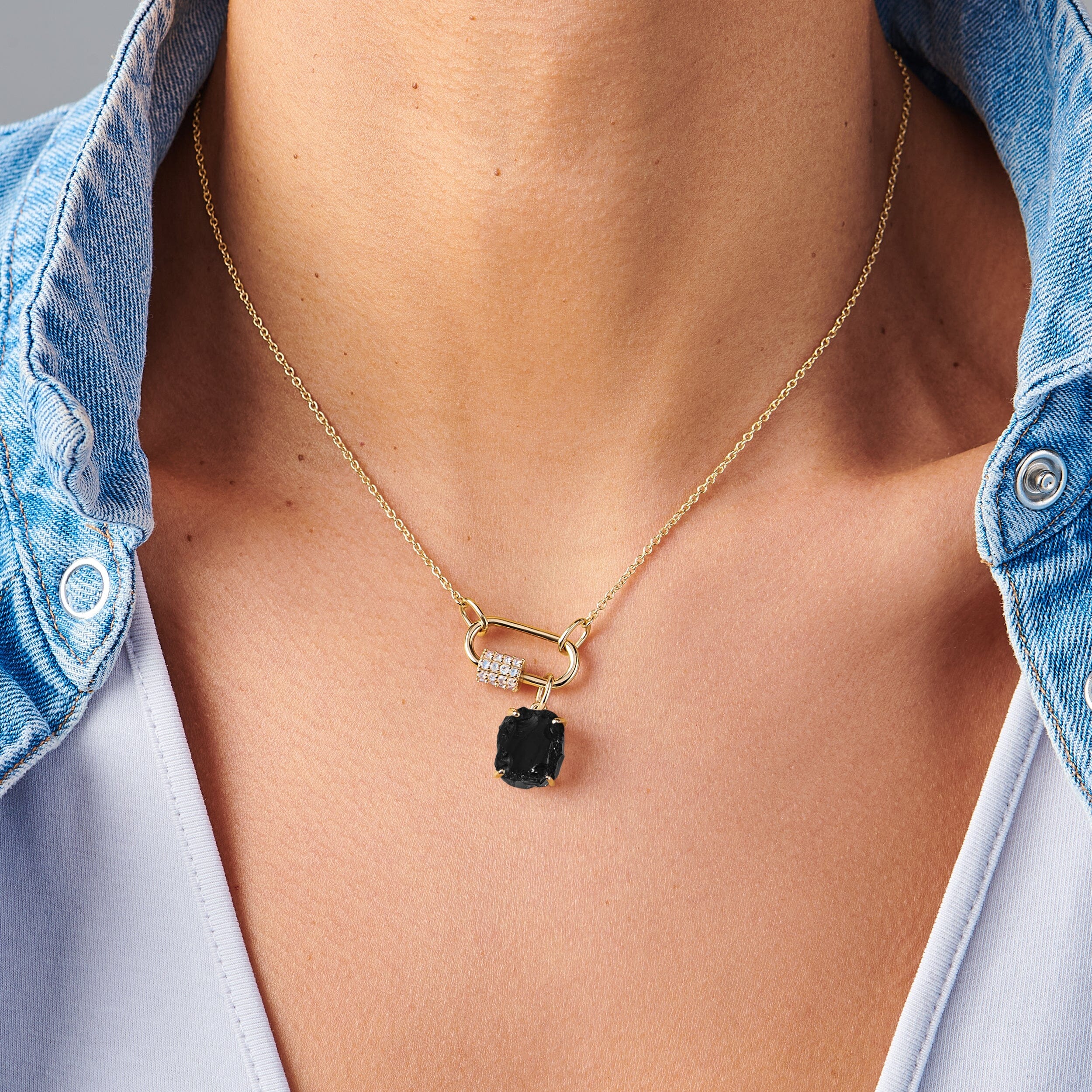 Raw Crystal Charm - Black Obsidian - Image 9