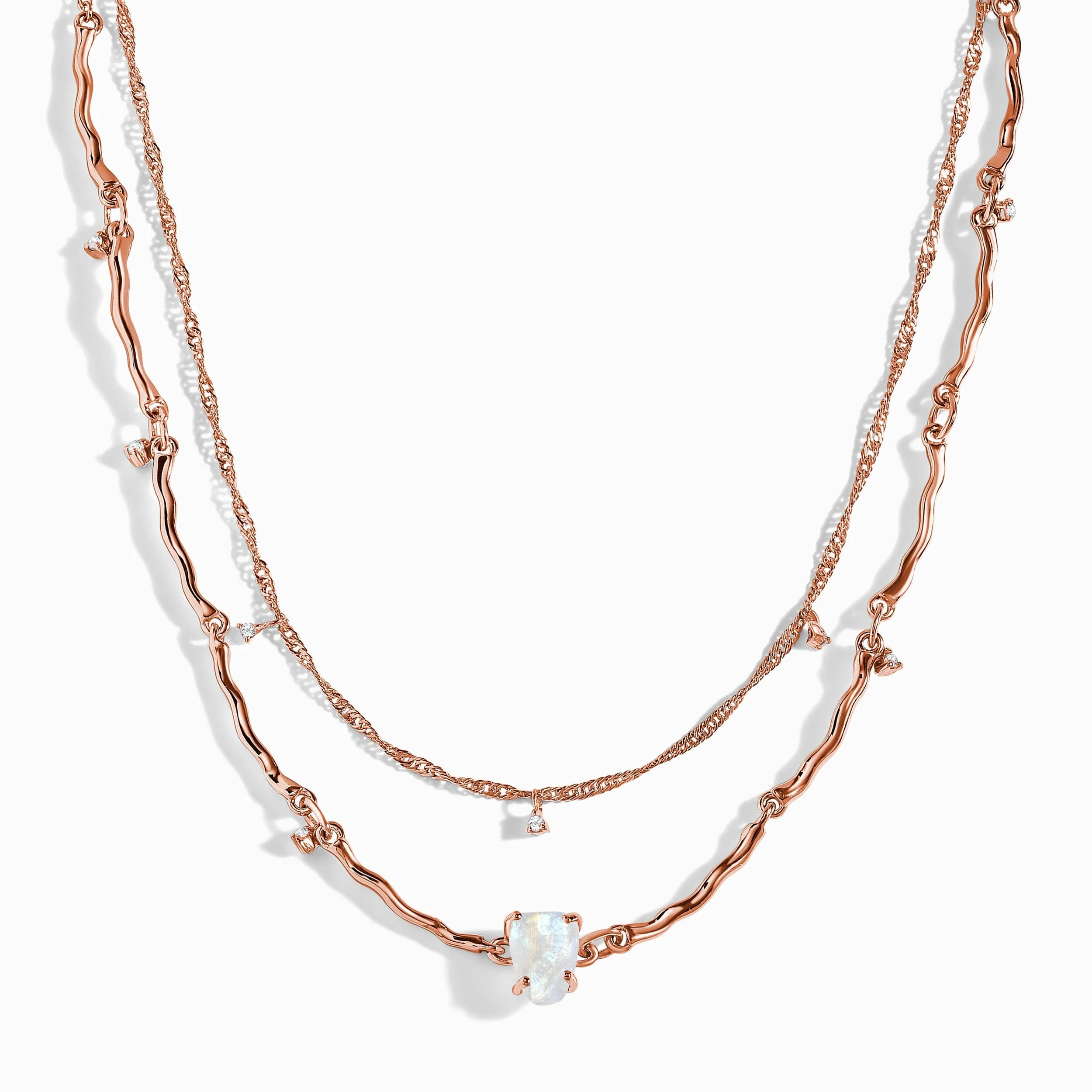 Raw Crystal Necklace - Flowing - Image 3