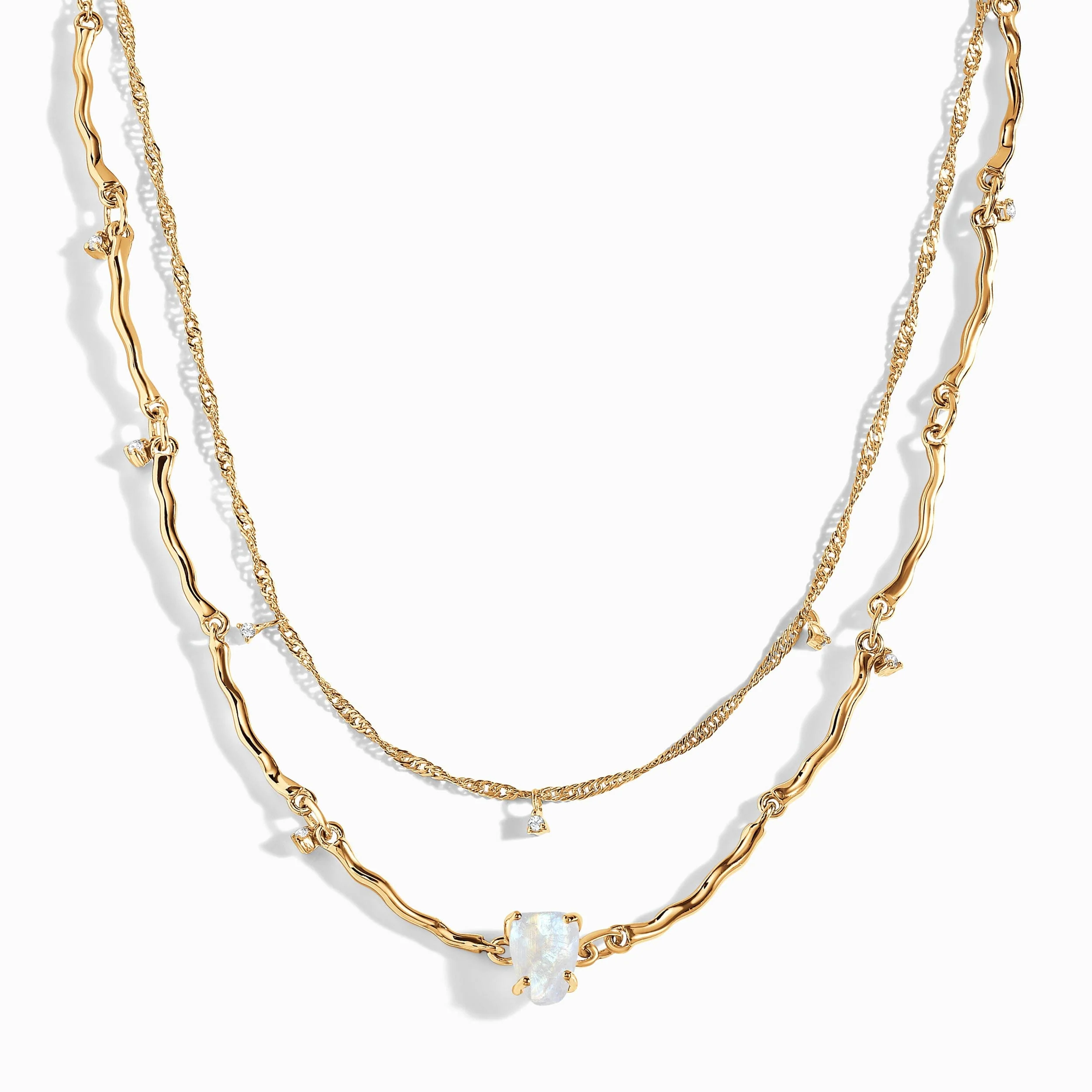 Raw Crystal Necklace - Flowing - Image 5
