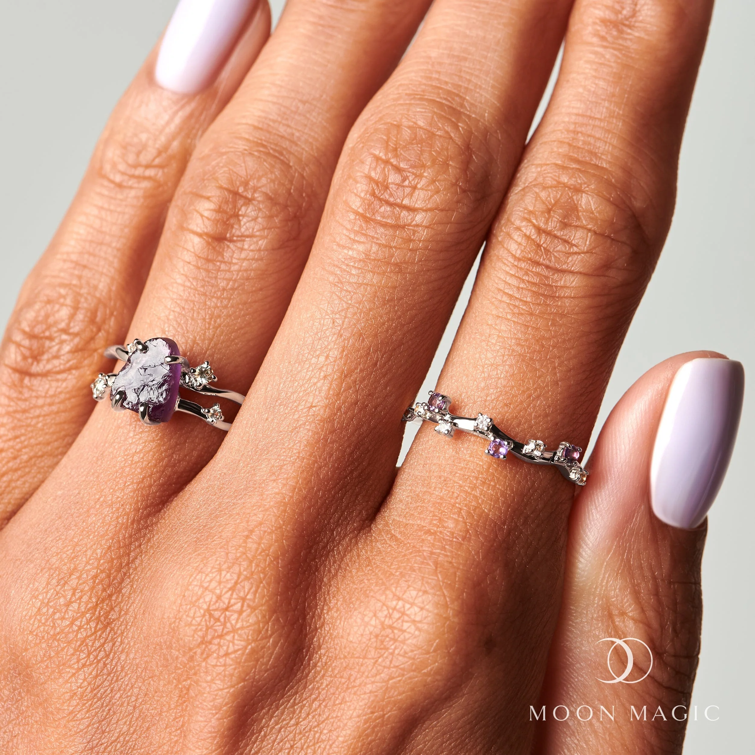 Raw Crystal Ring - Flow Amethyst - Image 17