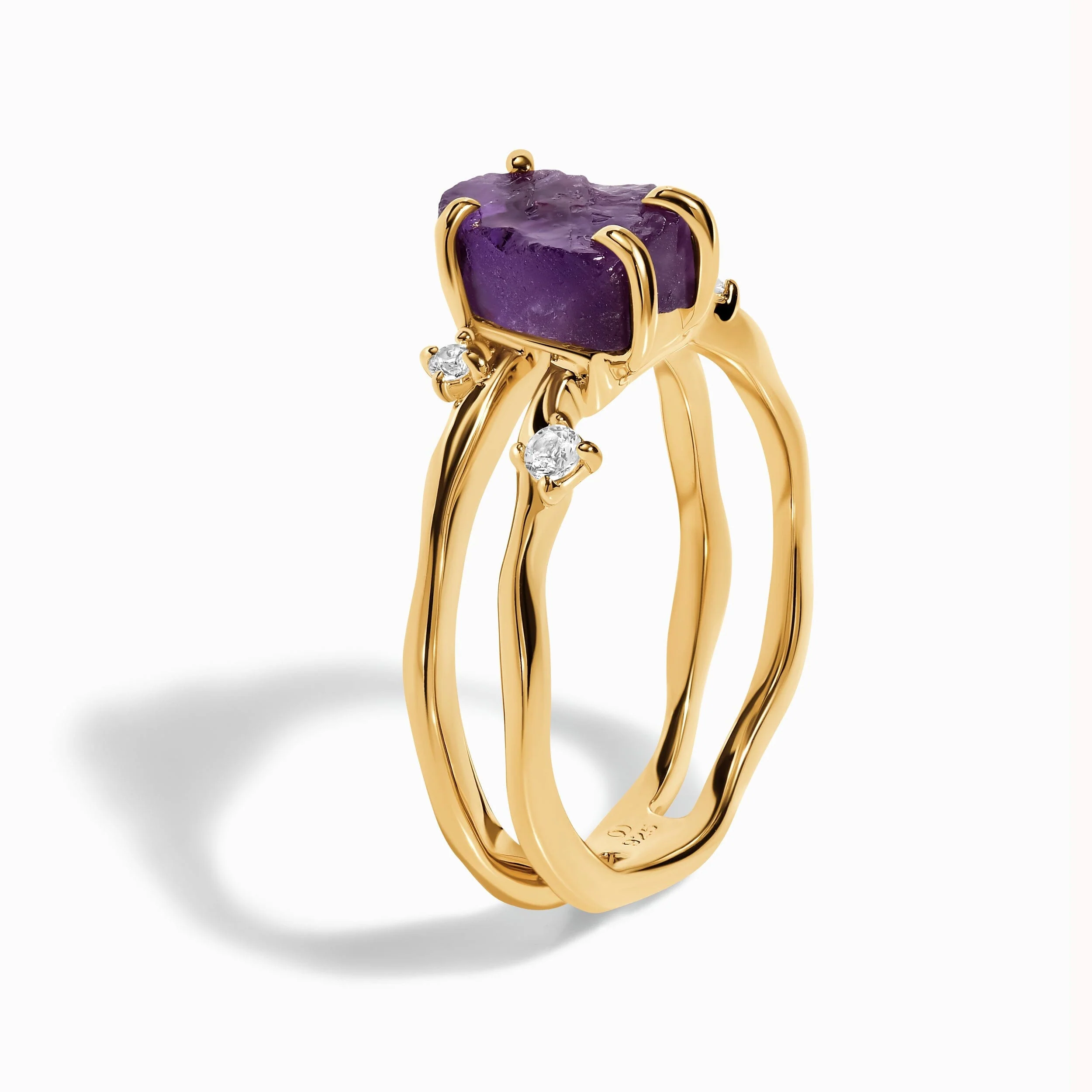 Raw Crystal Ring - Flow Amethyst - Image 27