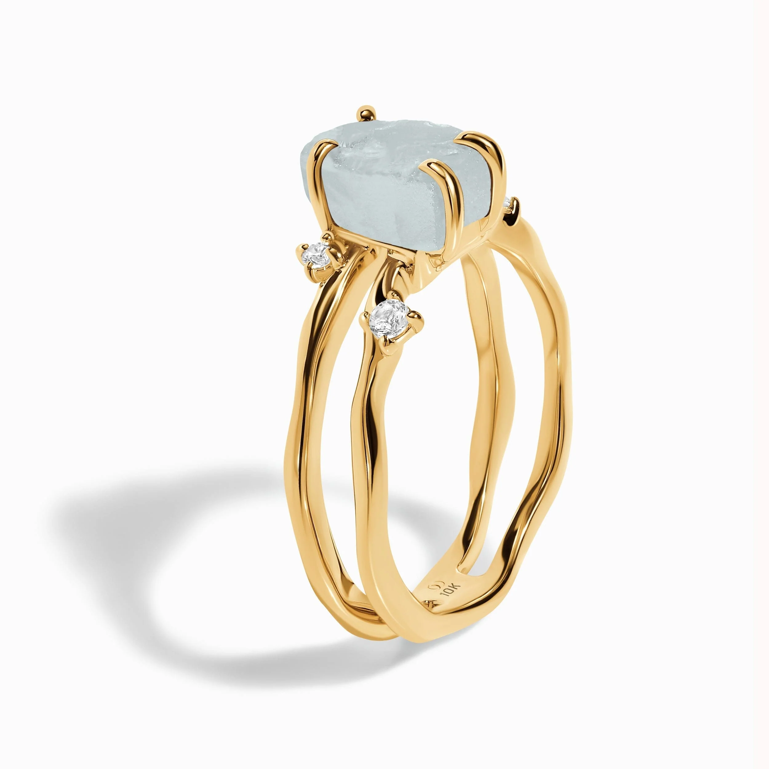 Raw Crystal Ring - Flow Aquamarine - Image 35