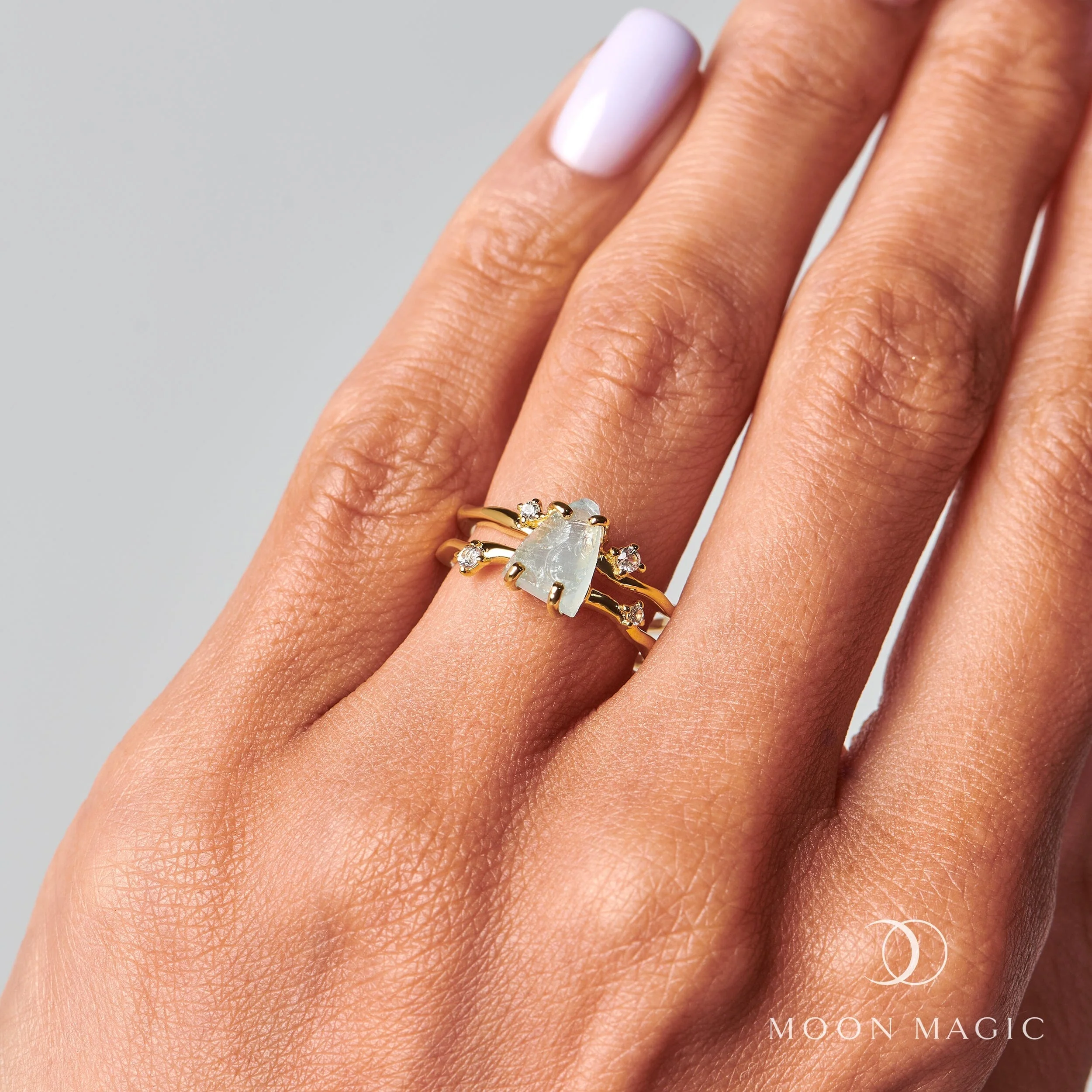 Raw Crystal Ring - Flow Aquamarine - Image 45