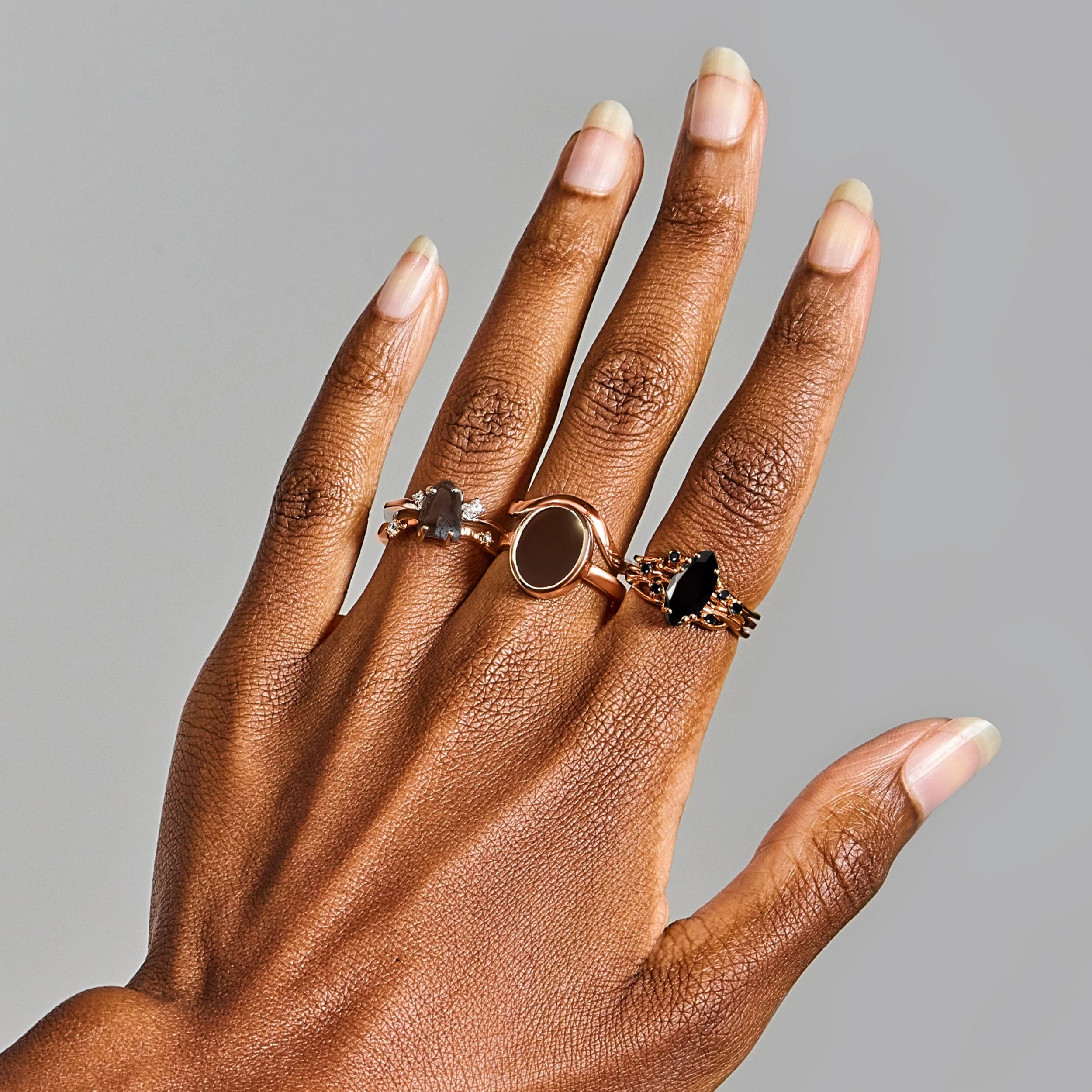 Raw Crystal Ring - Flow Smoky Quartz - Image 15