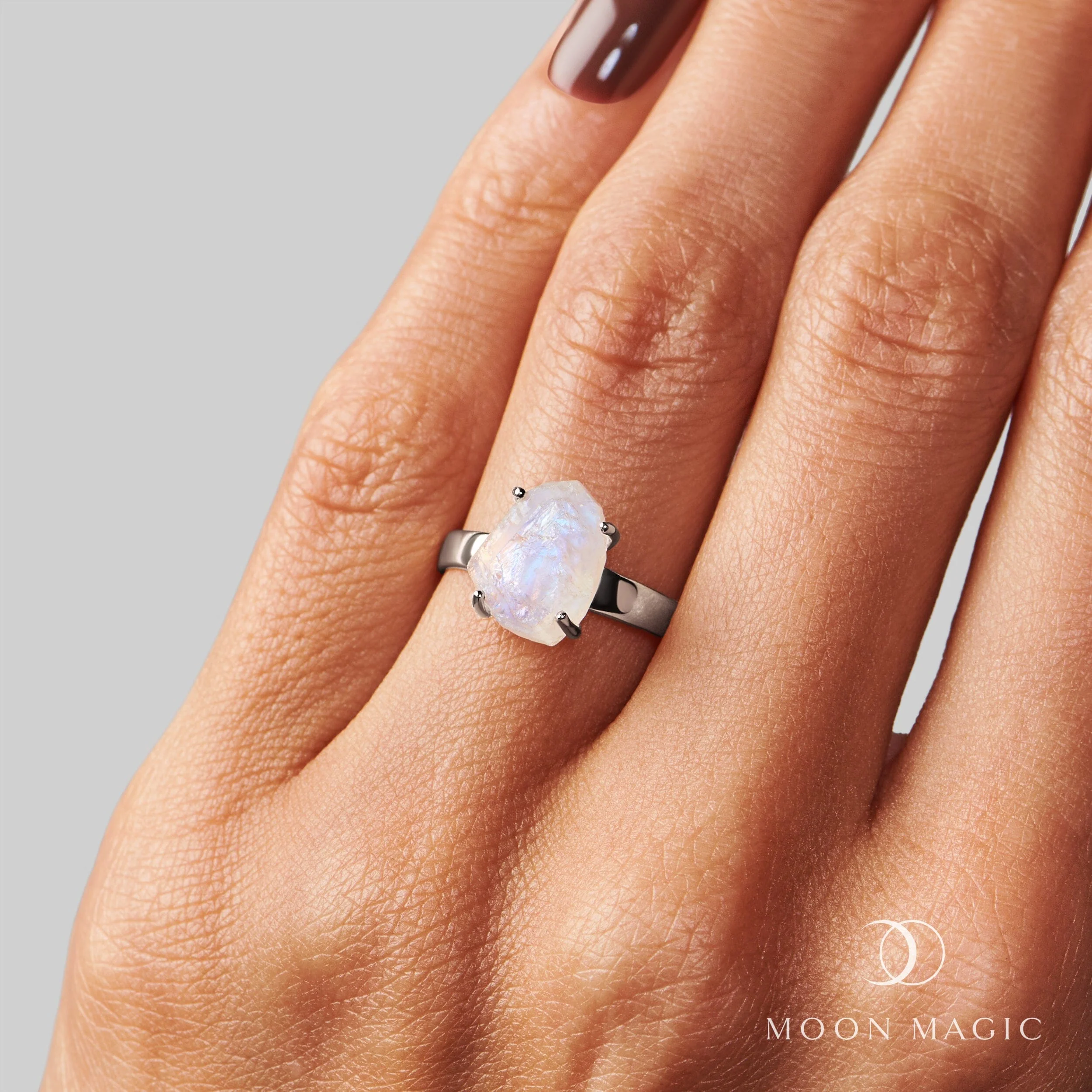 Raw Crystal Ring - Raw Crystal Moonstone - Image 2