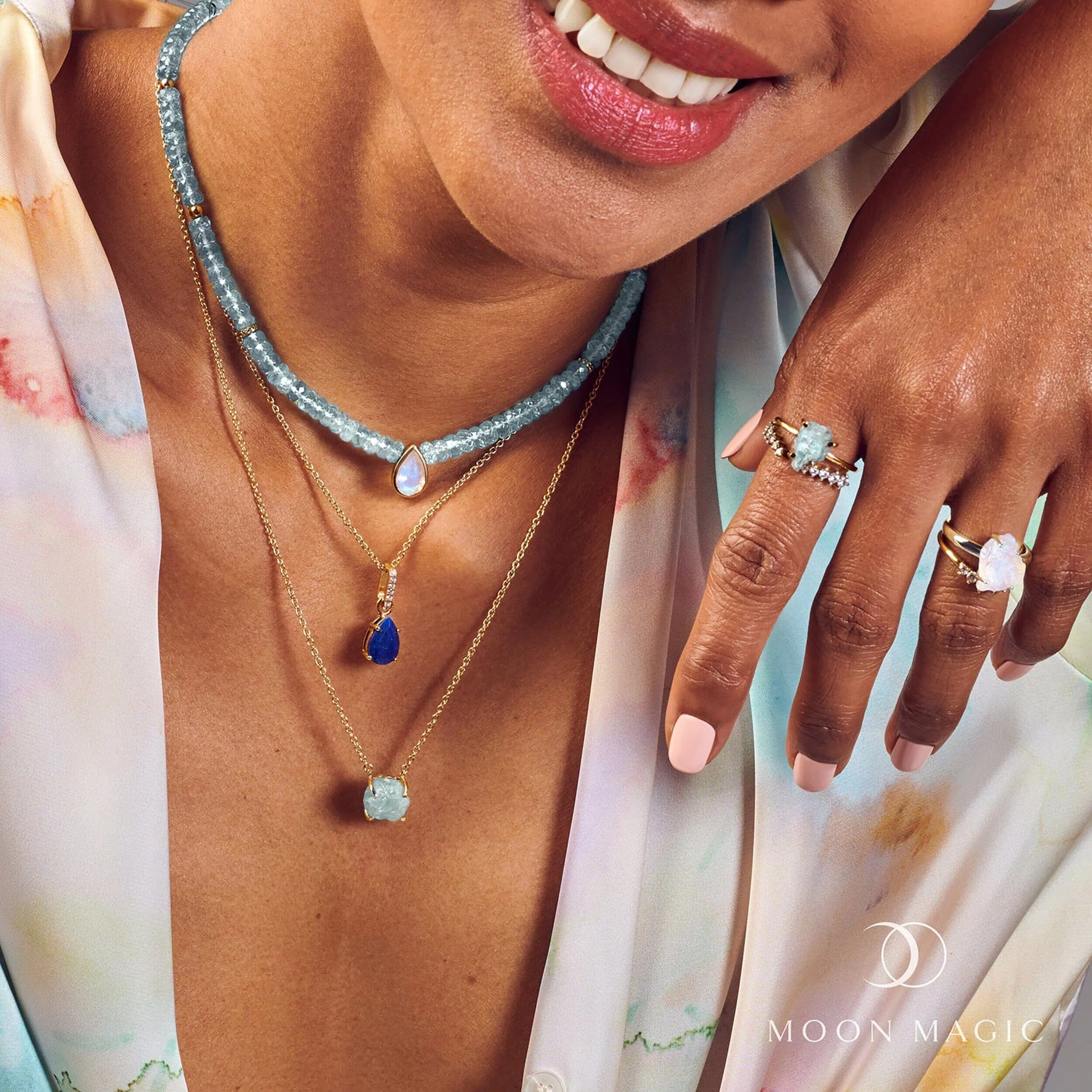 Raw Crystal Ring - Petite Aquamarine - Image 13