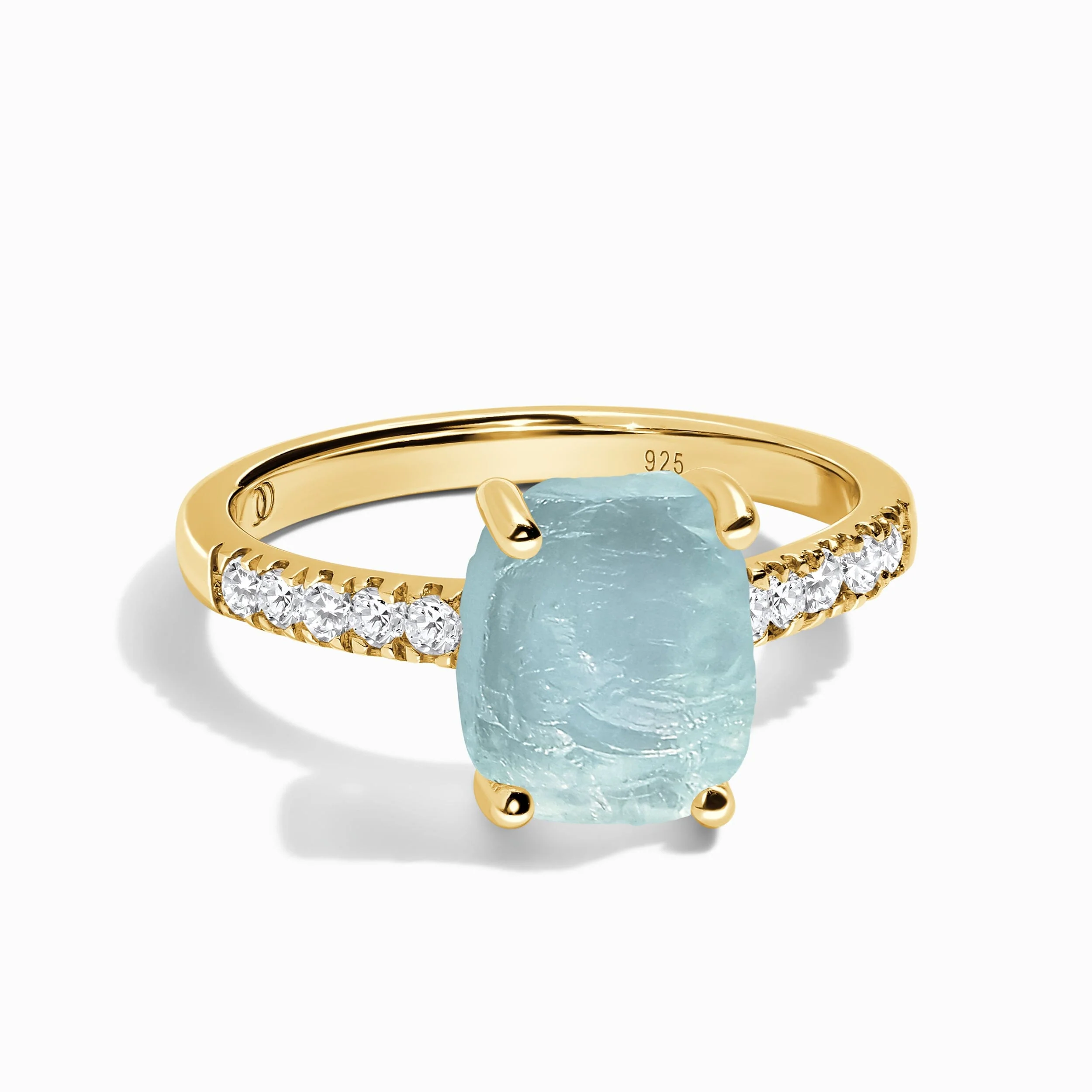 Raw Crystal Ring - Ritzy Aquamarine - Image 5