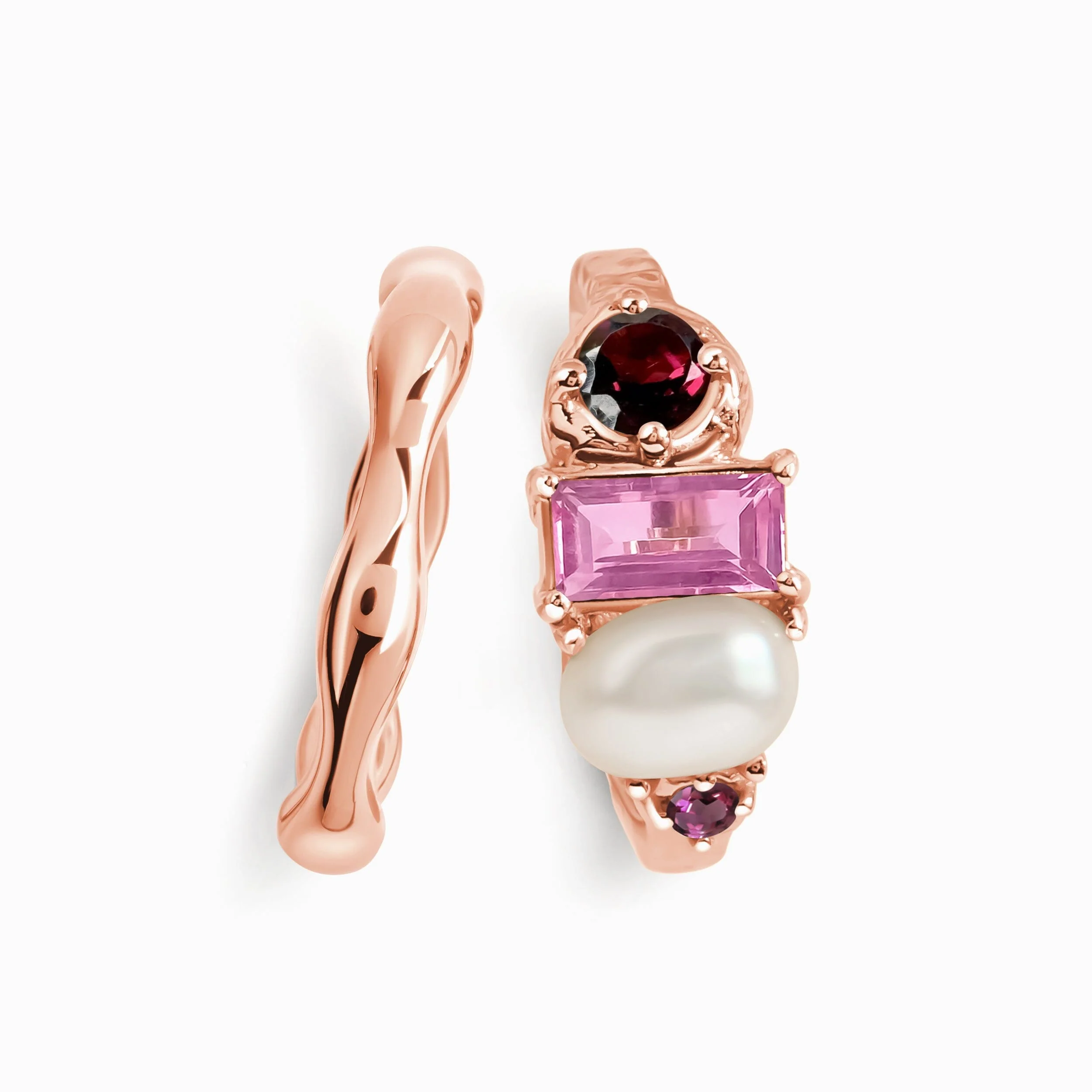 Rhodolite Garnet Treasure & Magma Band Set - Image 3