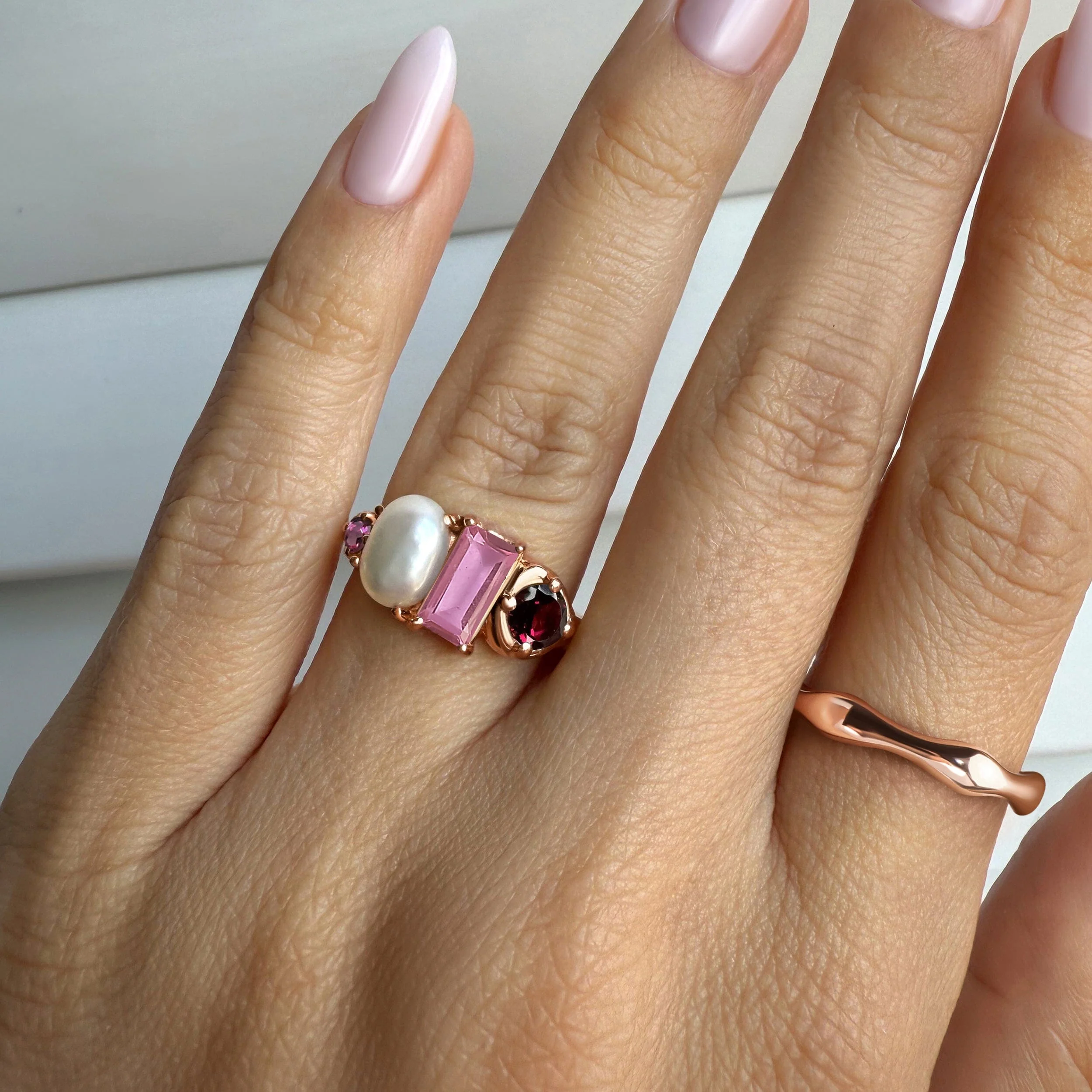 Rhodolite Garnet Treasure & Magma Band Set - Image 4