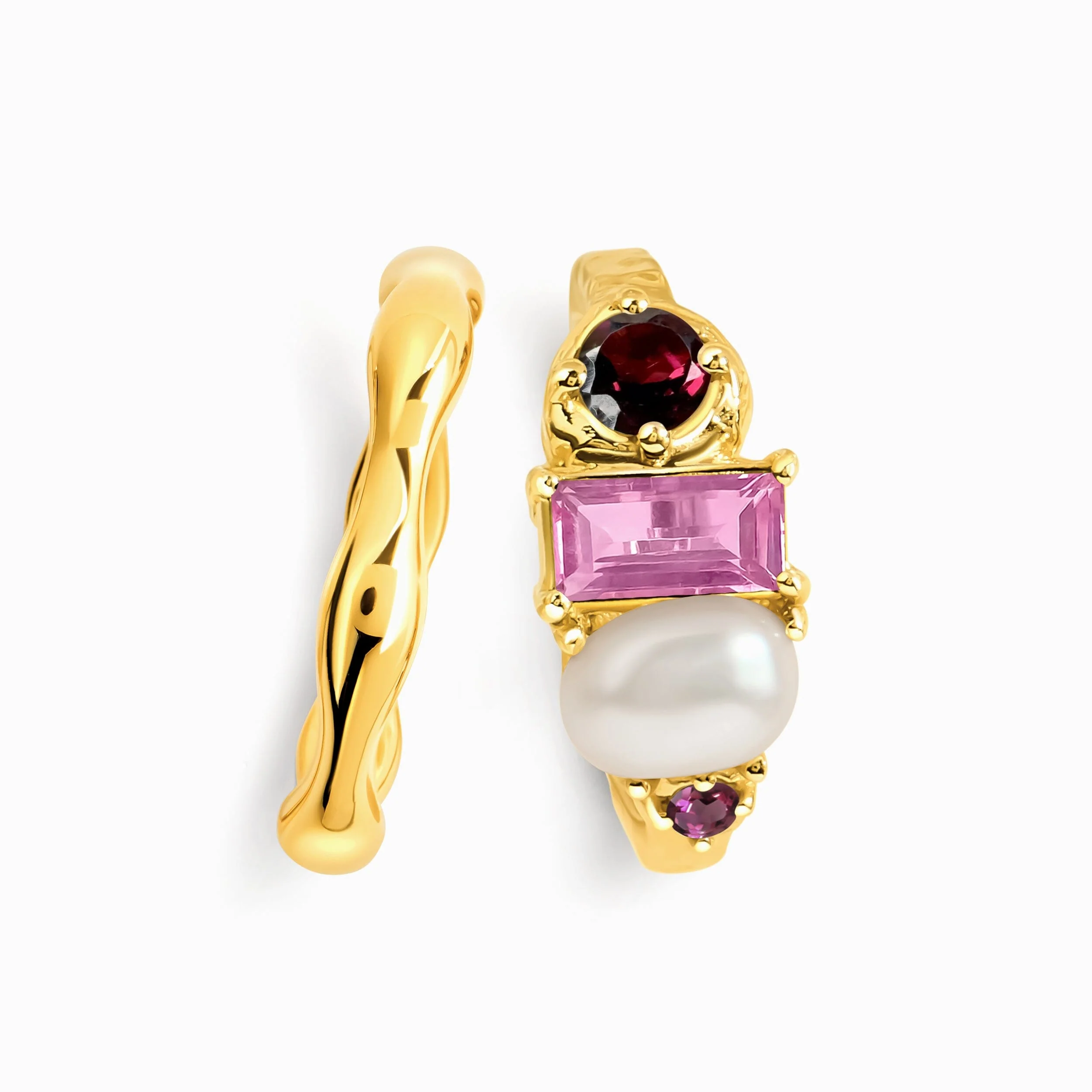 Rhodolite Garnet Treasure & Magma Band Set - Image 5