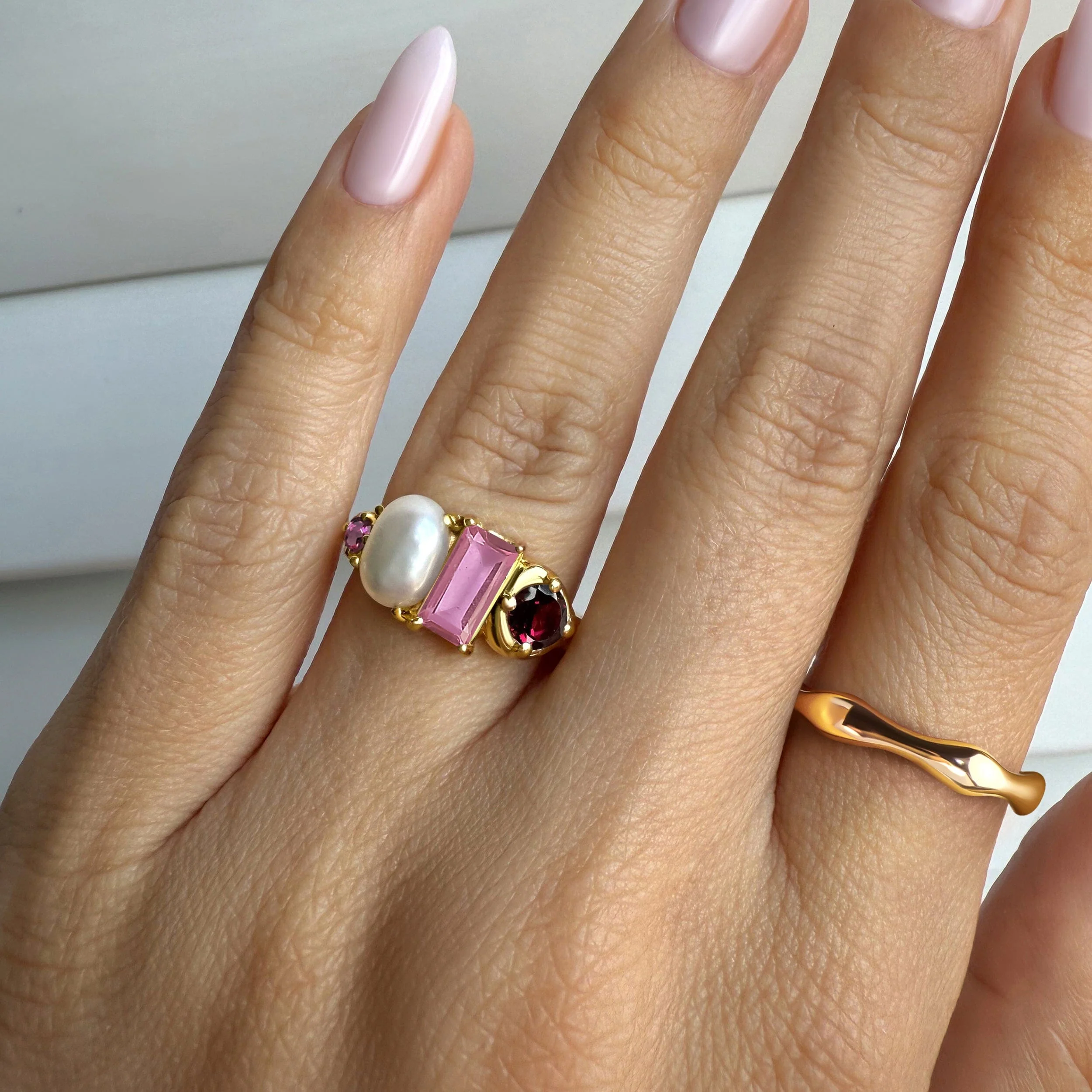Rhodolite Garnet Treasure & Magma Band Set - Image 6