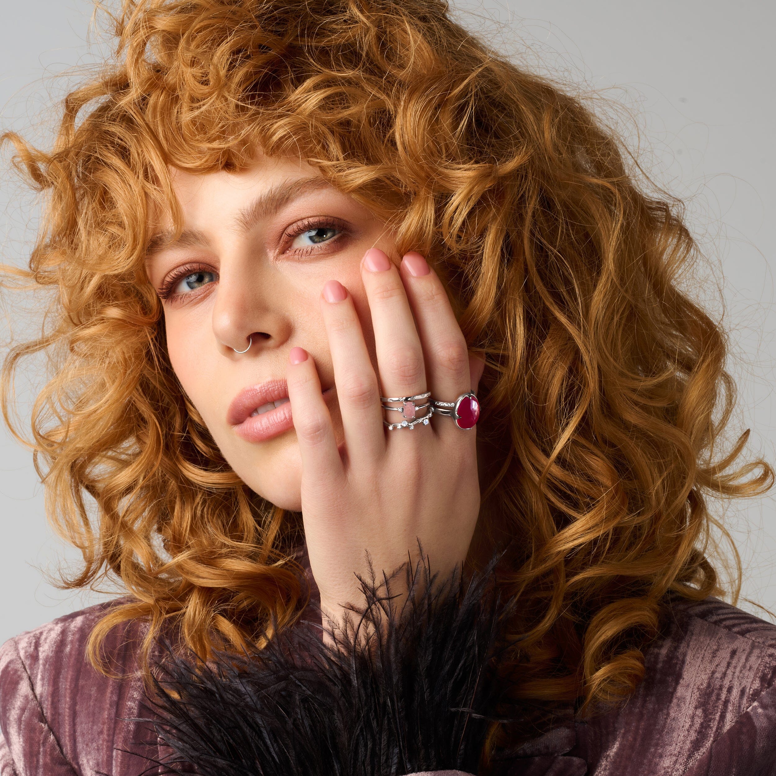 Moonstone Ring - Stardust Band - Image 10