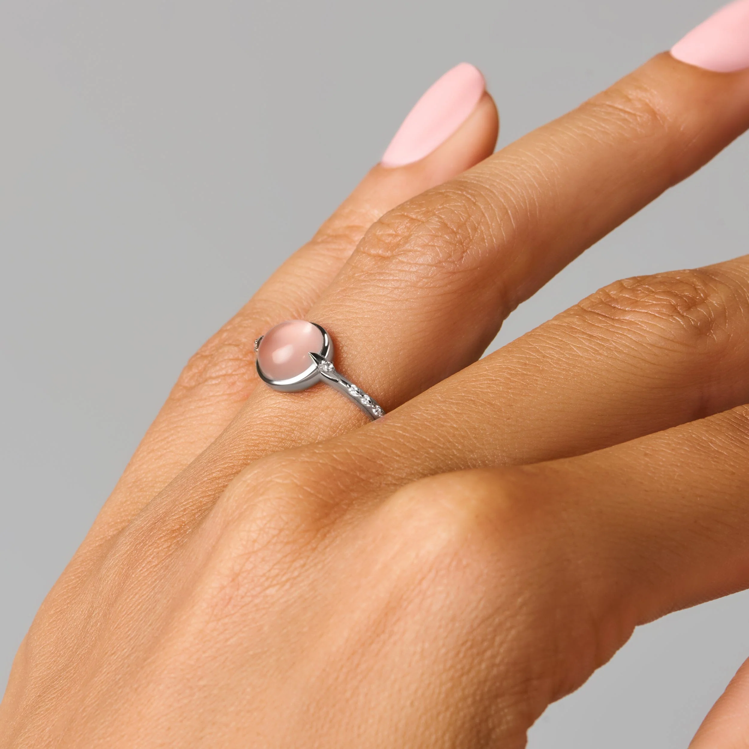 Rose Quartz Energy Ring - Self-Love Engraved - Image 10