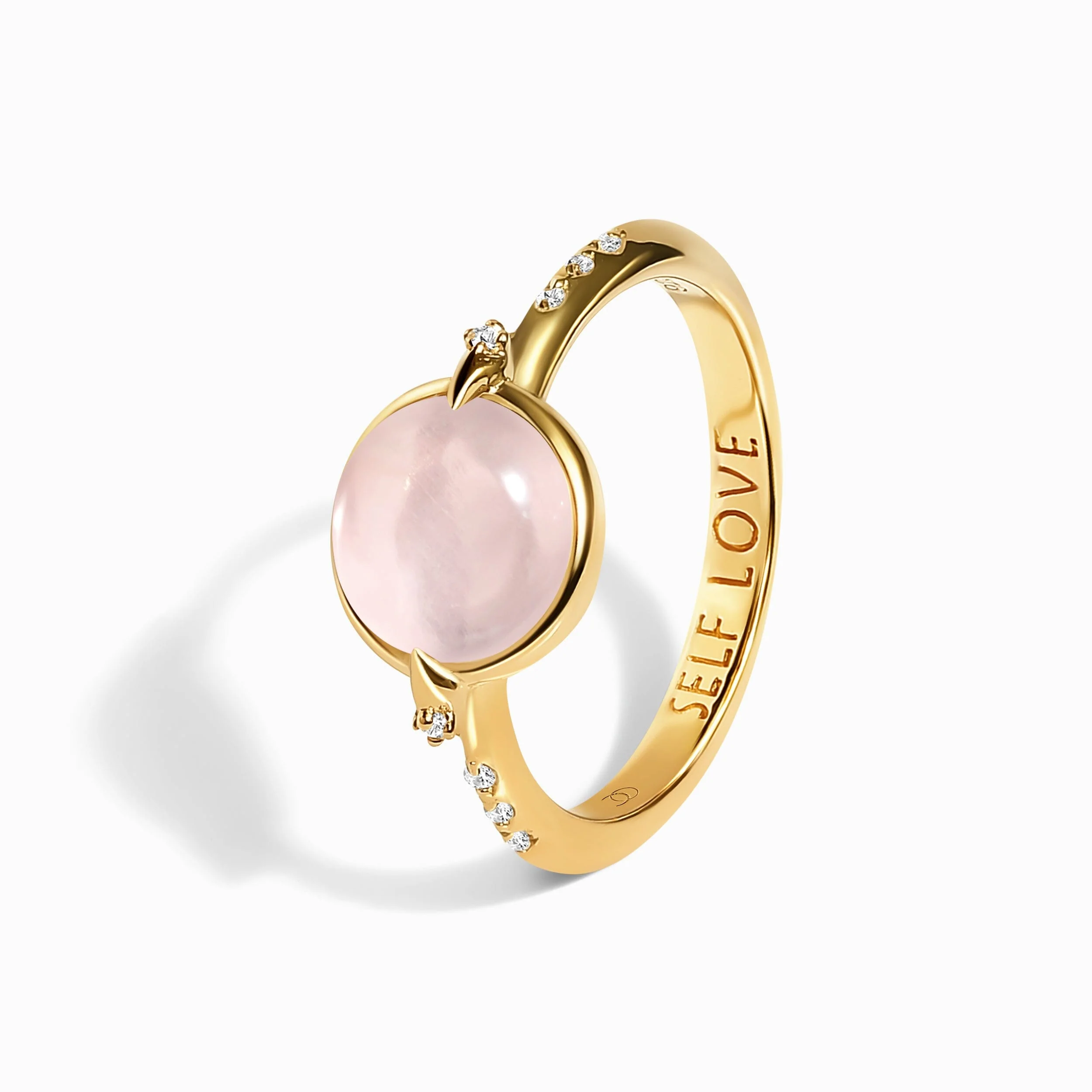 Rose Quartz Energy Ring - Self-Love Engraved - Image 15