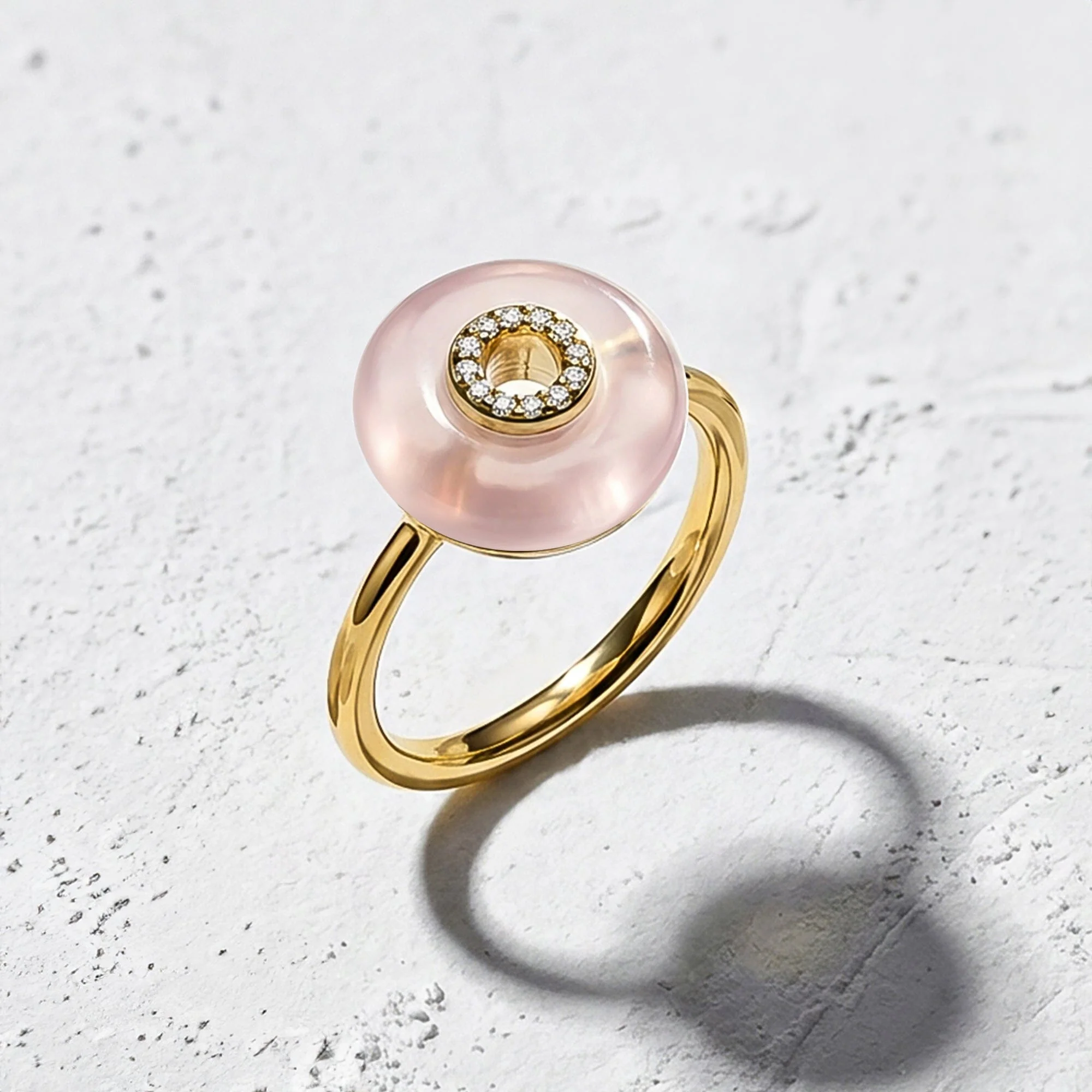 Rose Quartz Fidget Ring - Liora - Image 5