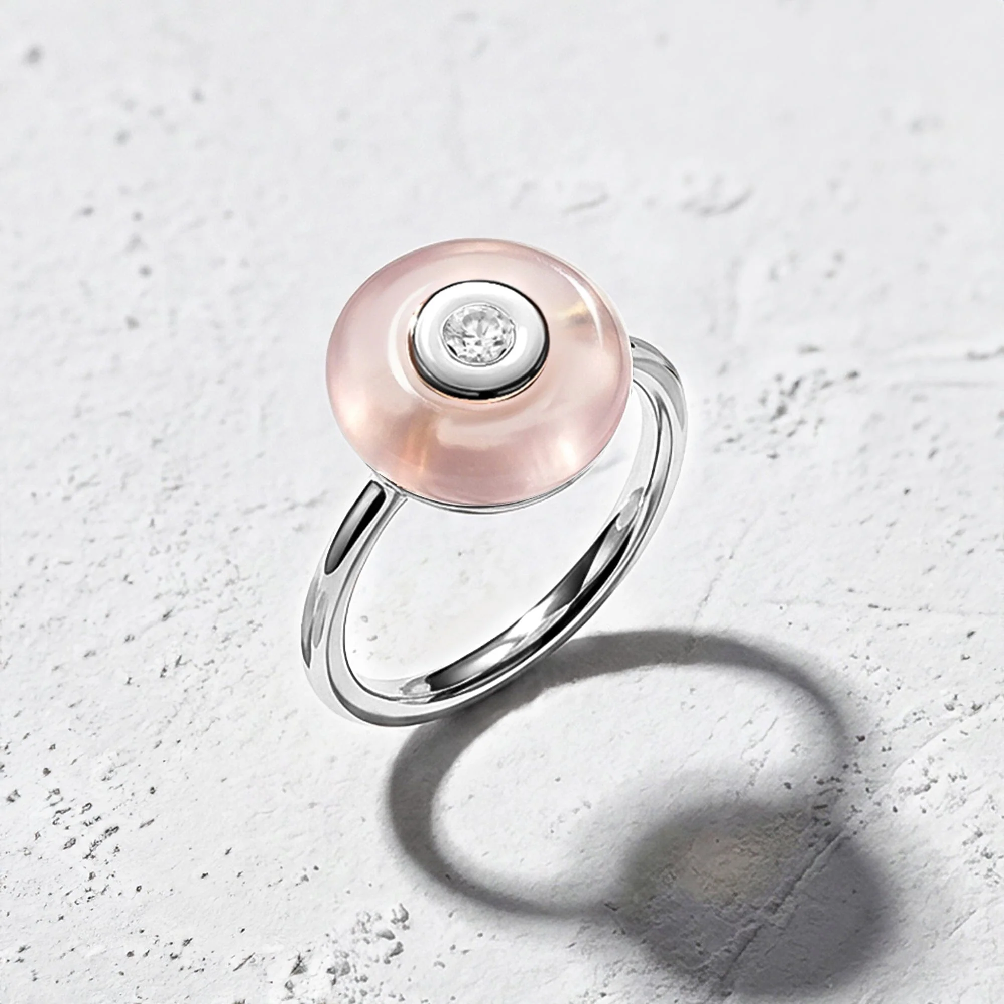 Rose Quartz Fidget Ring - Ora