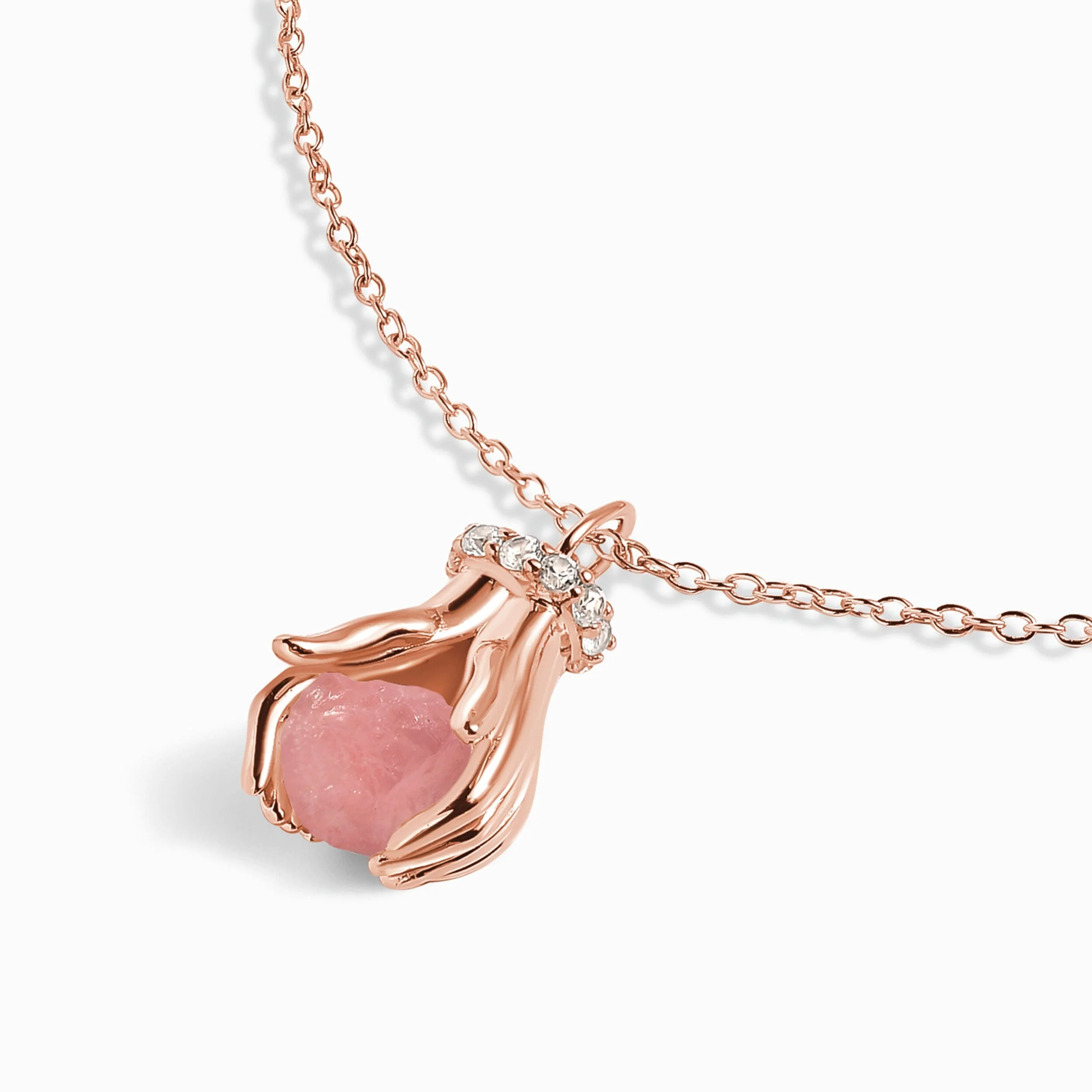 Rose Quartz Necklace - Hold The Energy - Love - Image 4