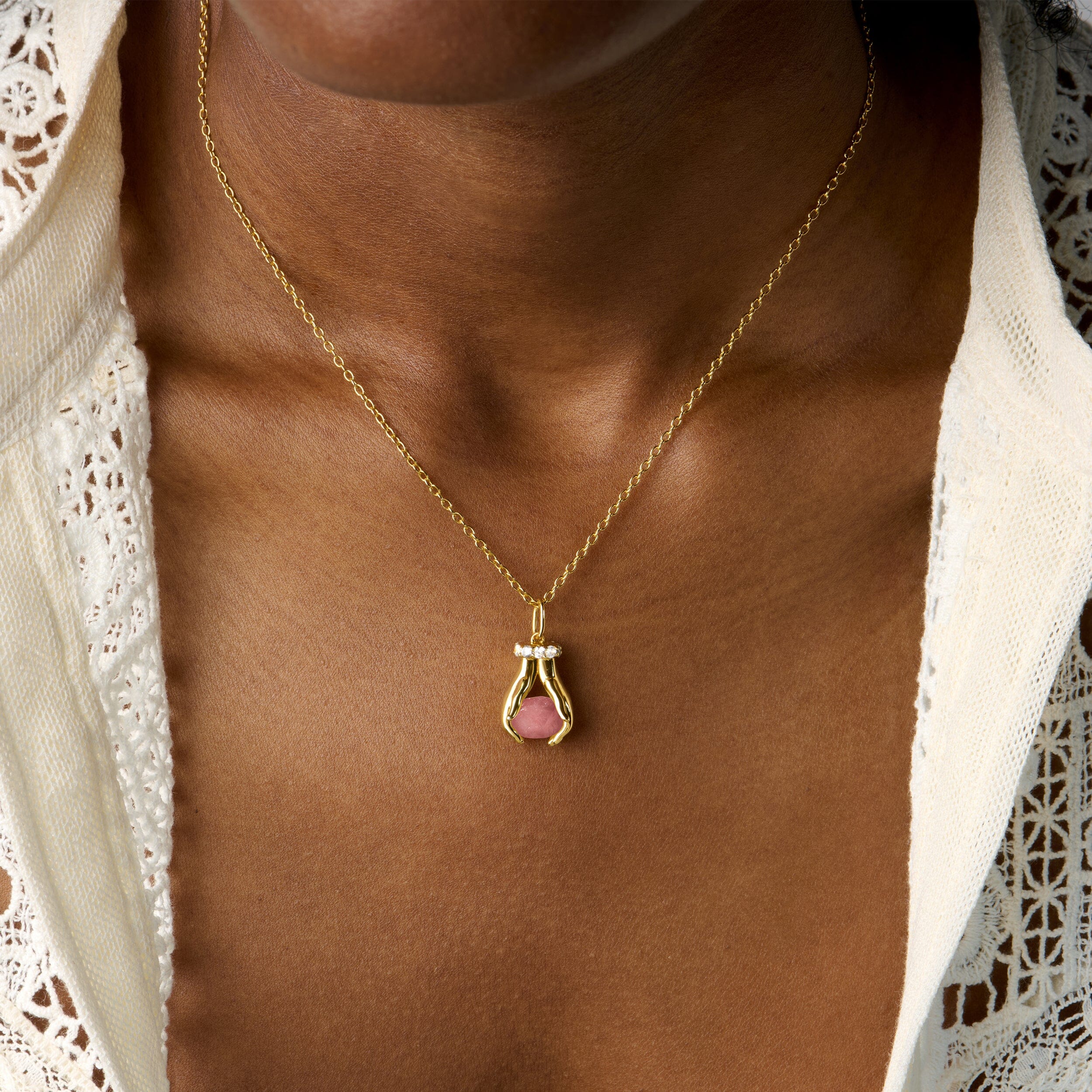 Rose Quartz Necklace - Hold The Energy - Love - Image 8