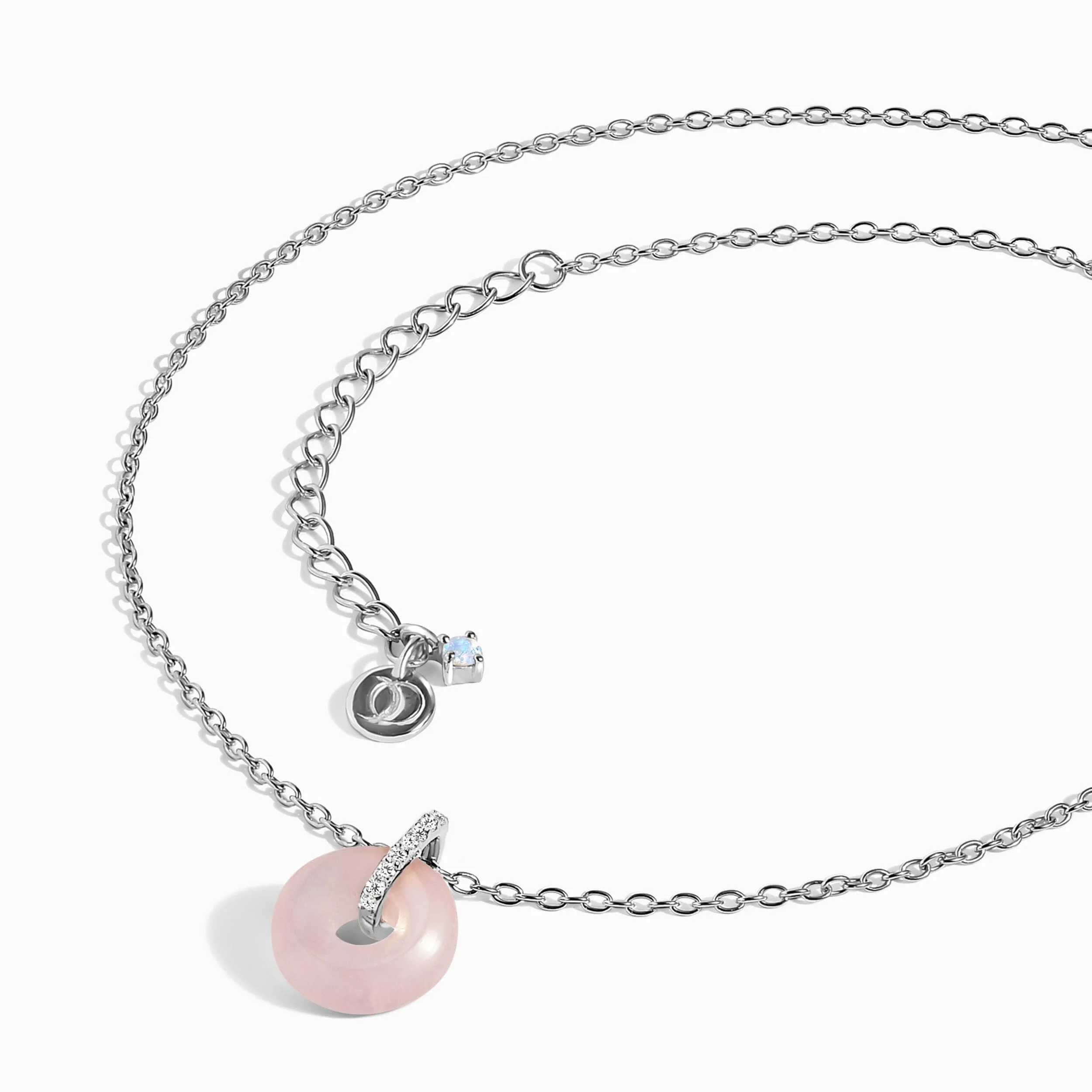 Rose Quartz Necklace - Liora - Image 8