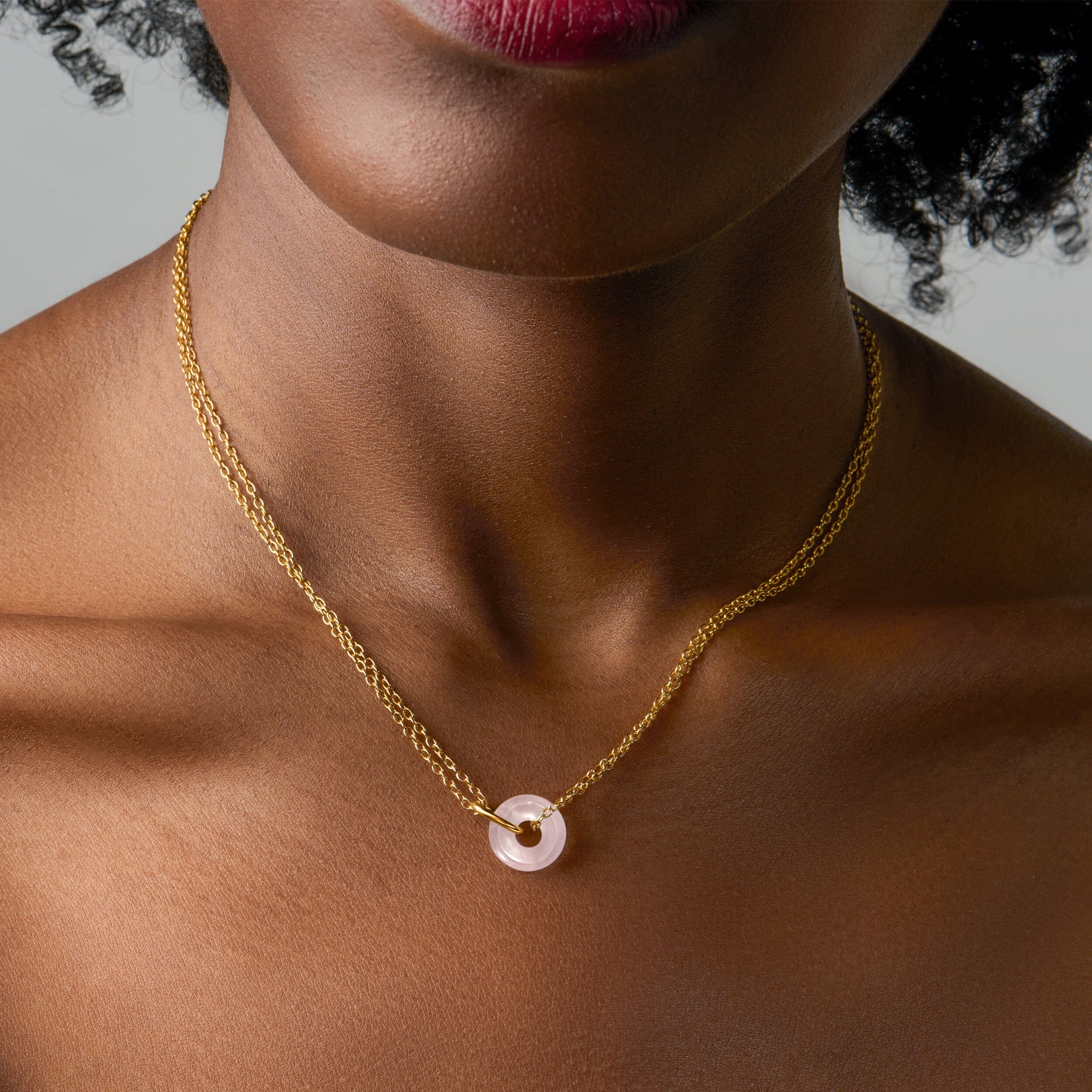 Rose Quartz Necklace - Ora - Image 6