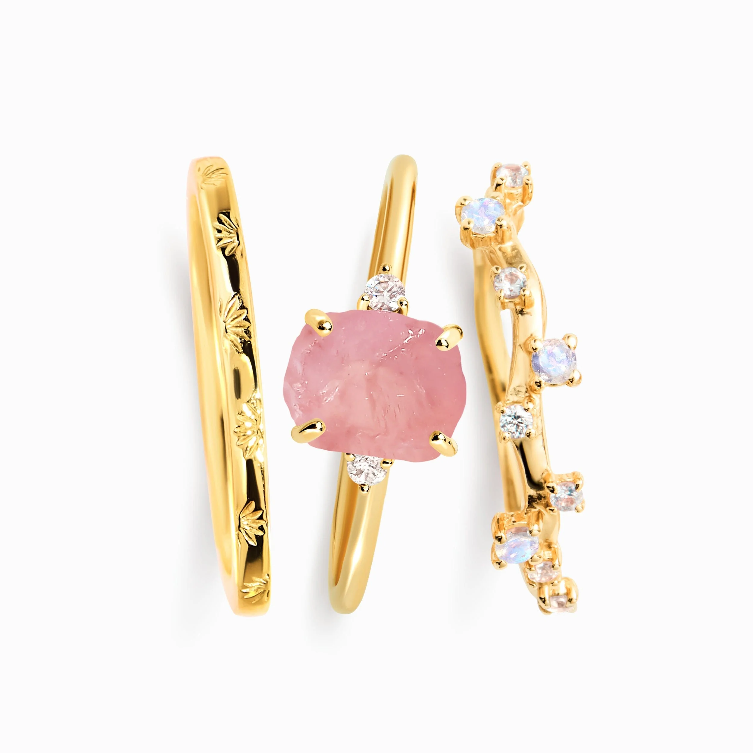 Rose Quartz Petite Raw Allure Set - Image 5