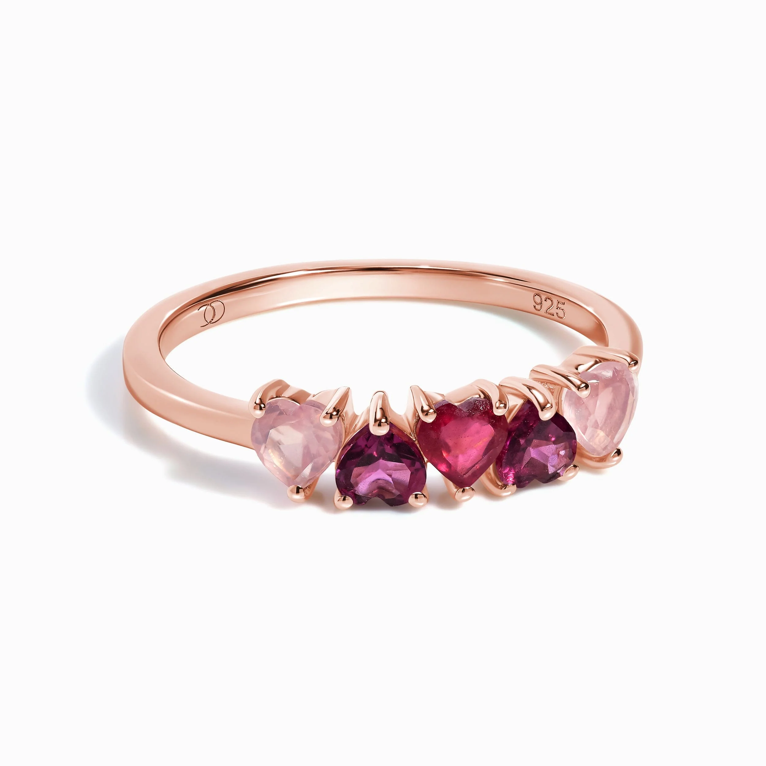 Rose Quartz Rhodolite Ring - Crush On You - Image 3