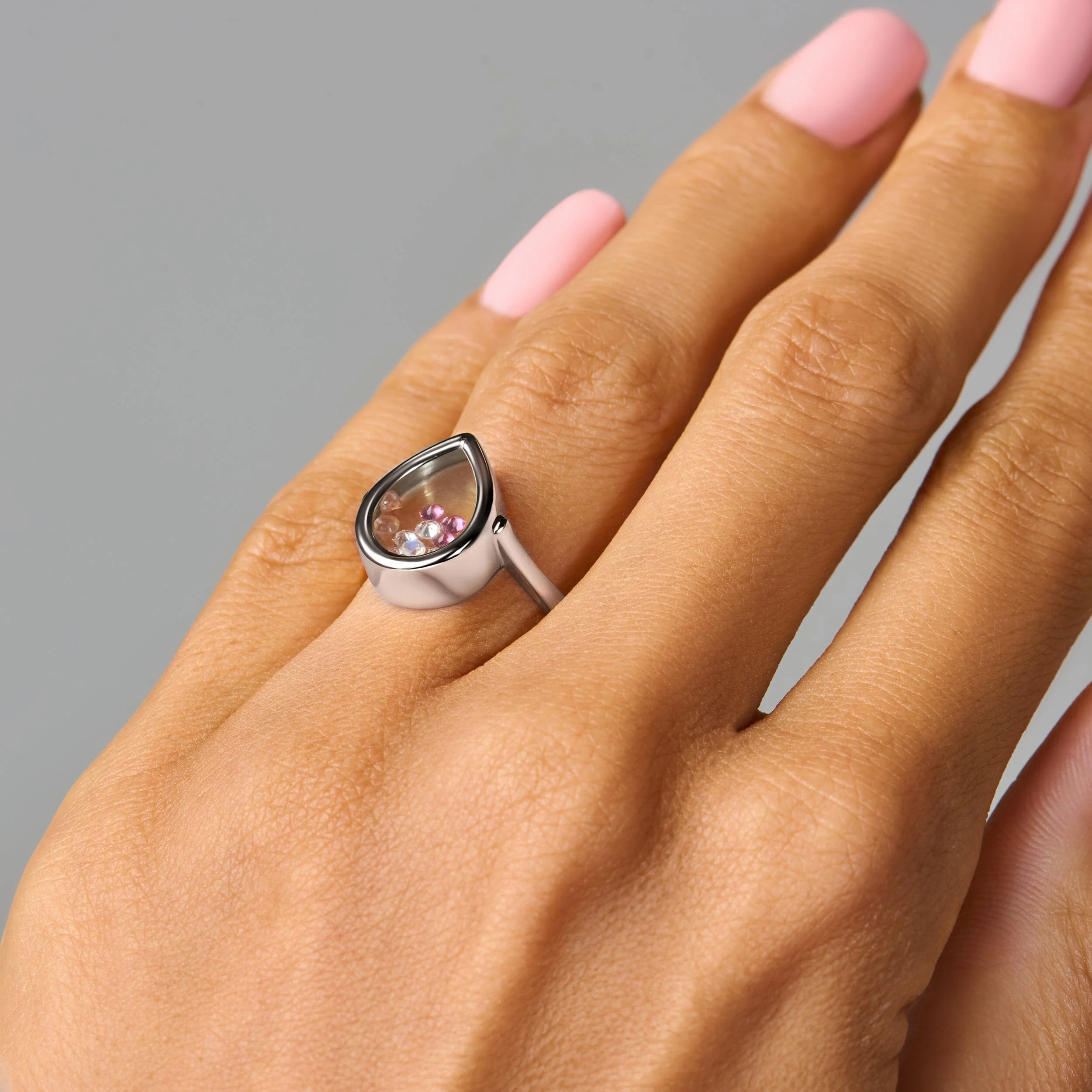Rose Quartz Rhodolite Ring - Gem Glide - Image 12