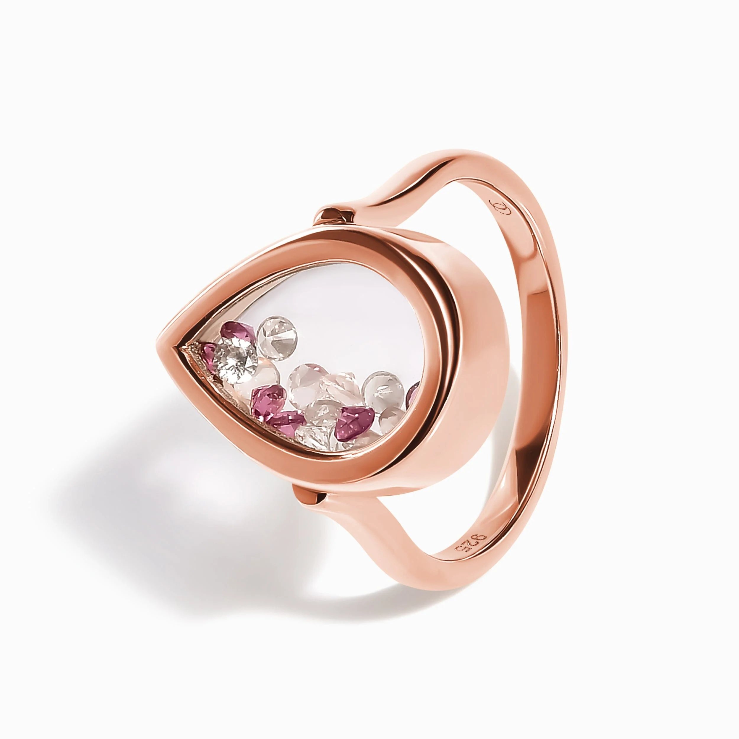 Rose Quartz Rhodolite Ring - Gem Glide - Image 14