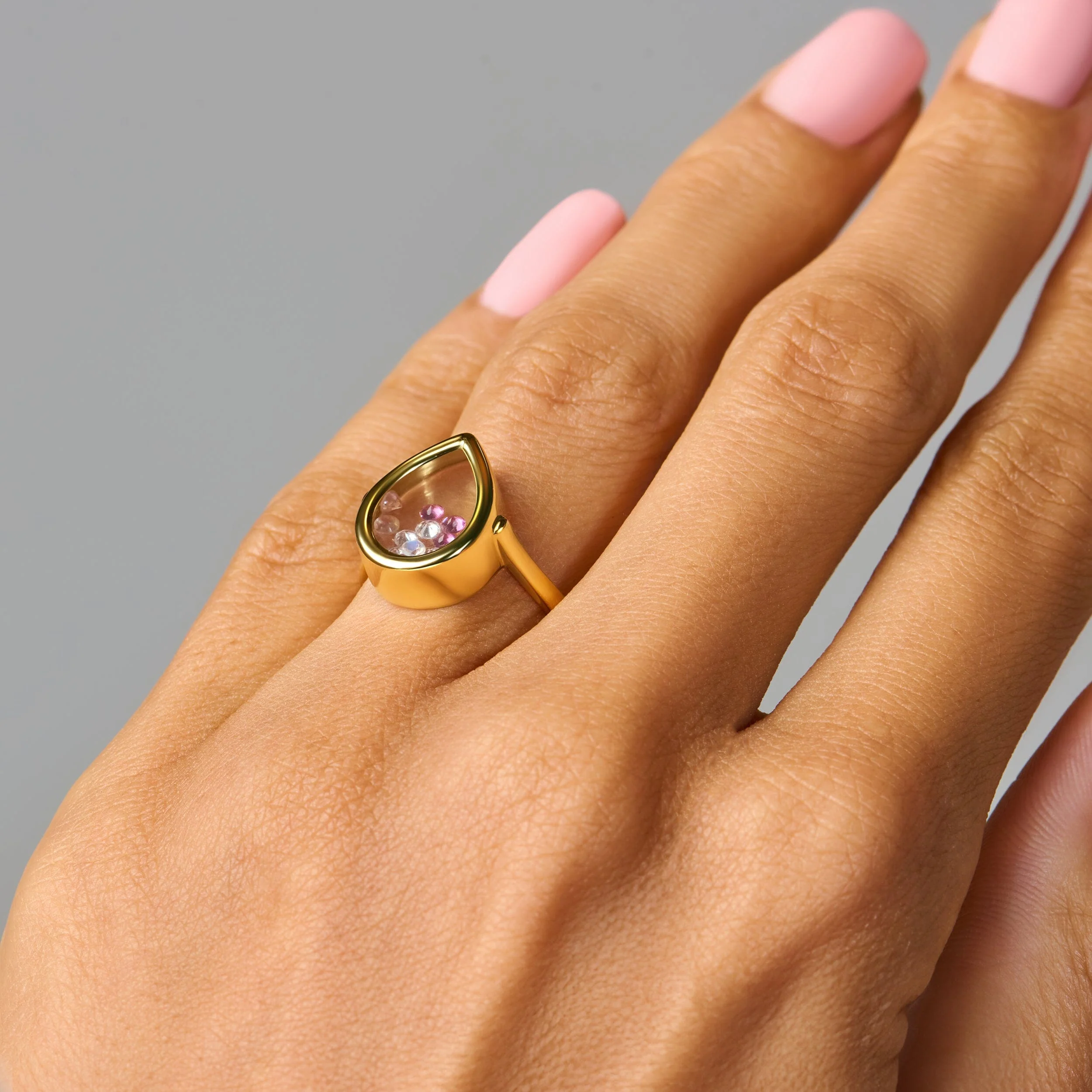 Rose Quartz Rhodolite Ring - Gem Glide - Image 19