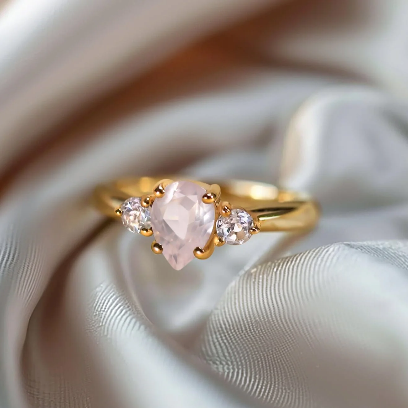 Rose Quartz Ring - Lania - Image 10