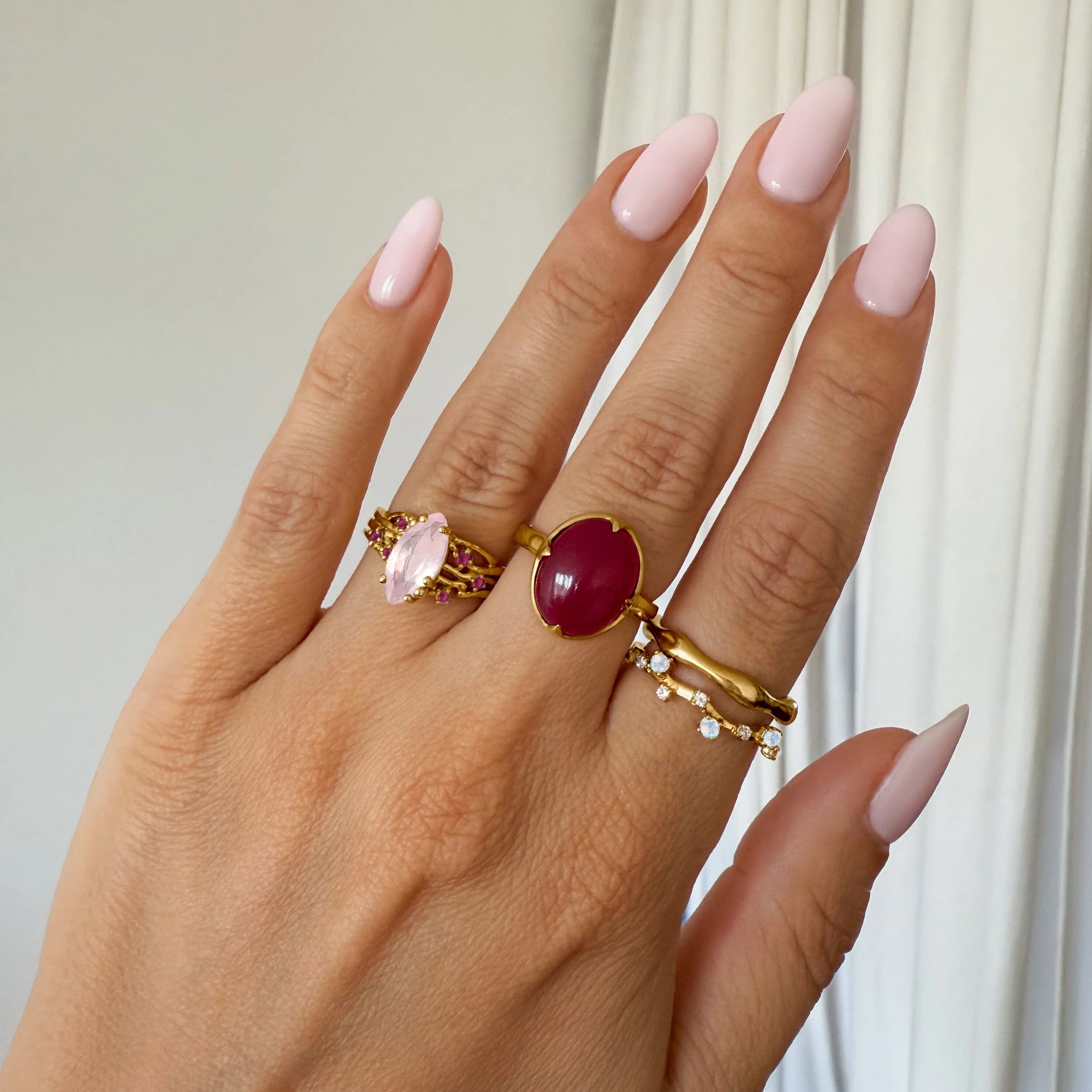 Rose Quartz Ruby Ring - Radiance - Image 15