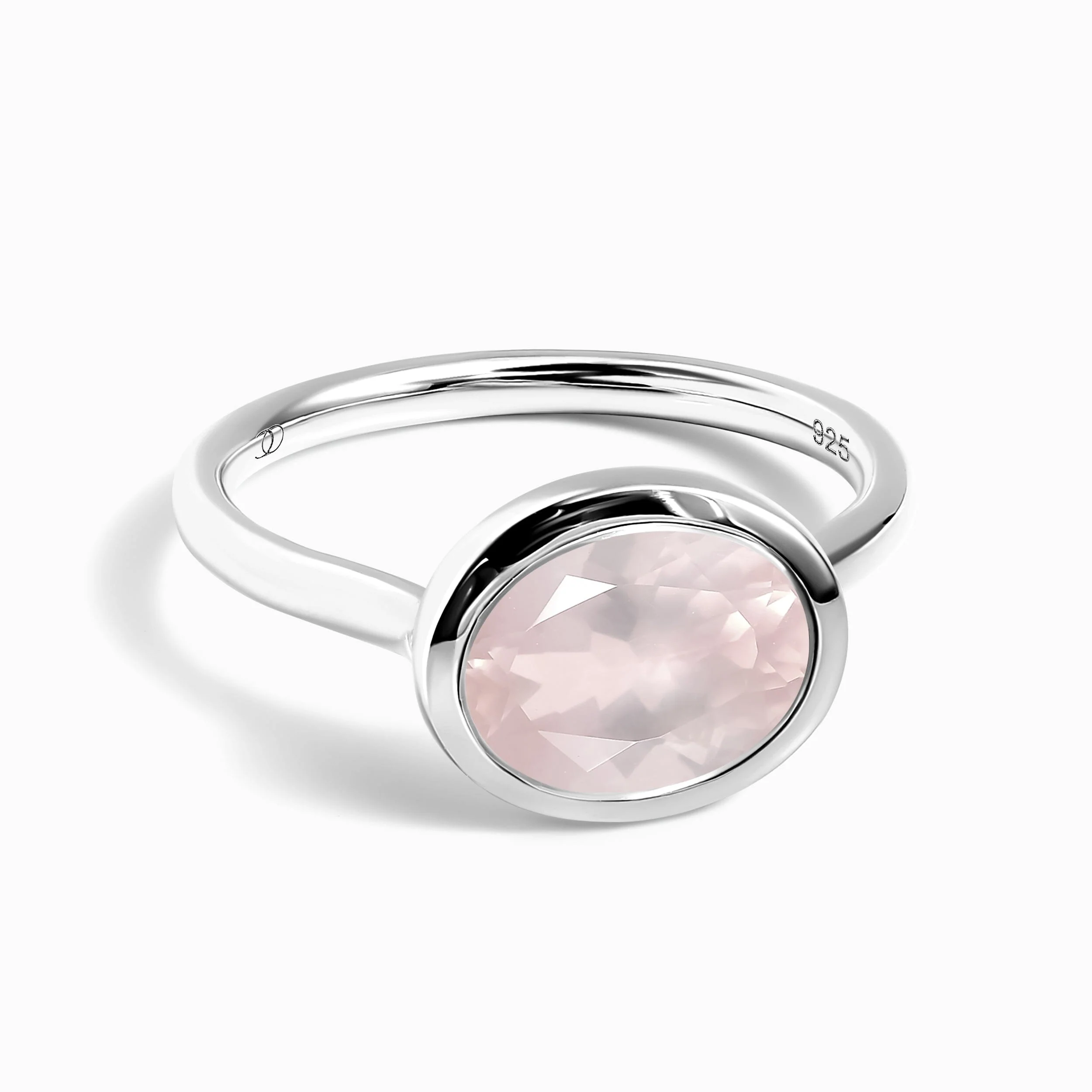 Rose Quartz Skin Touch Ring - Feel the Love