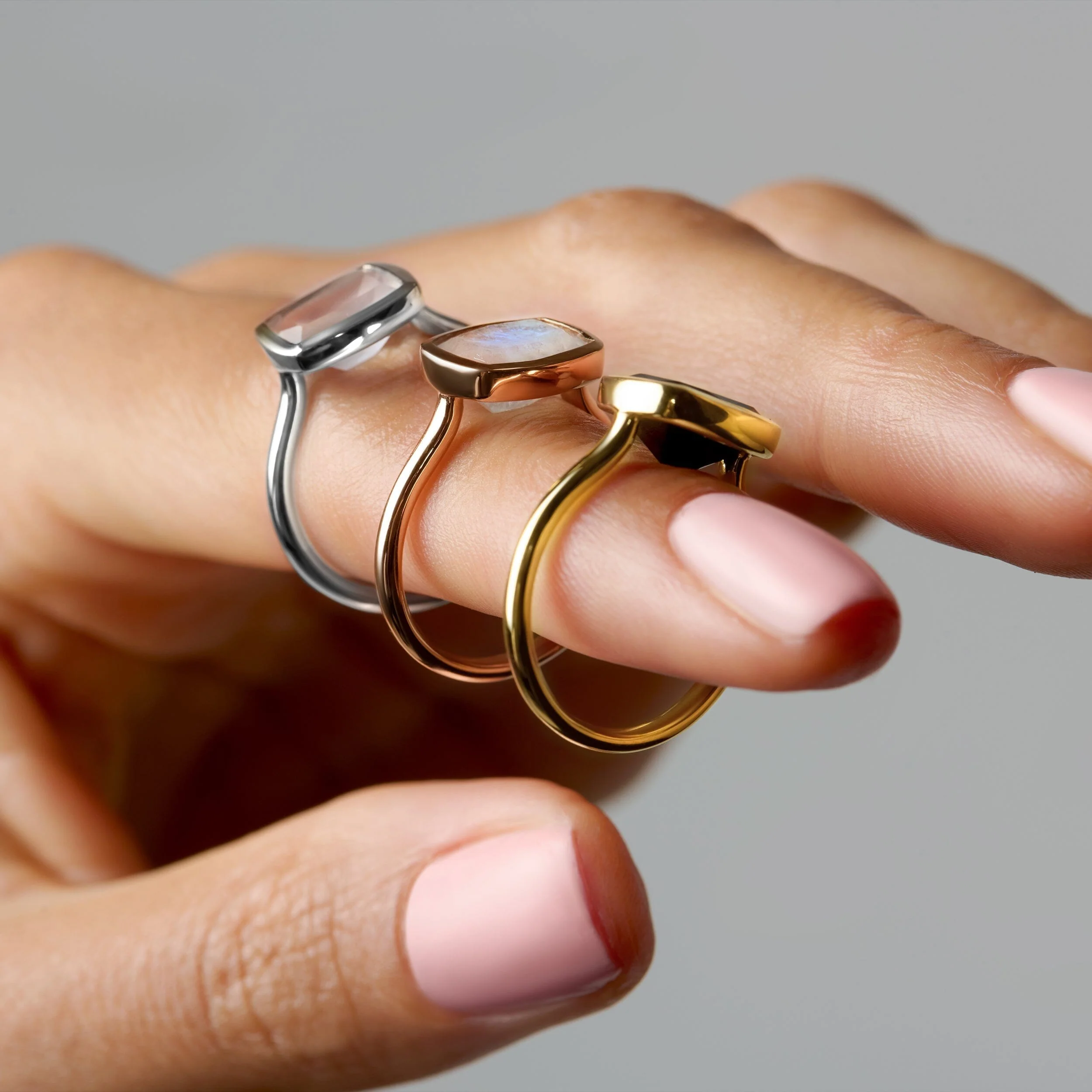 Black Obsidian Skin Touch Ring - Touched by Strength - Image 17