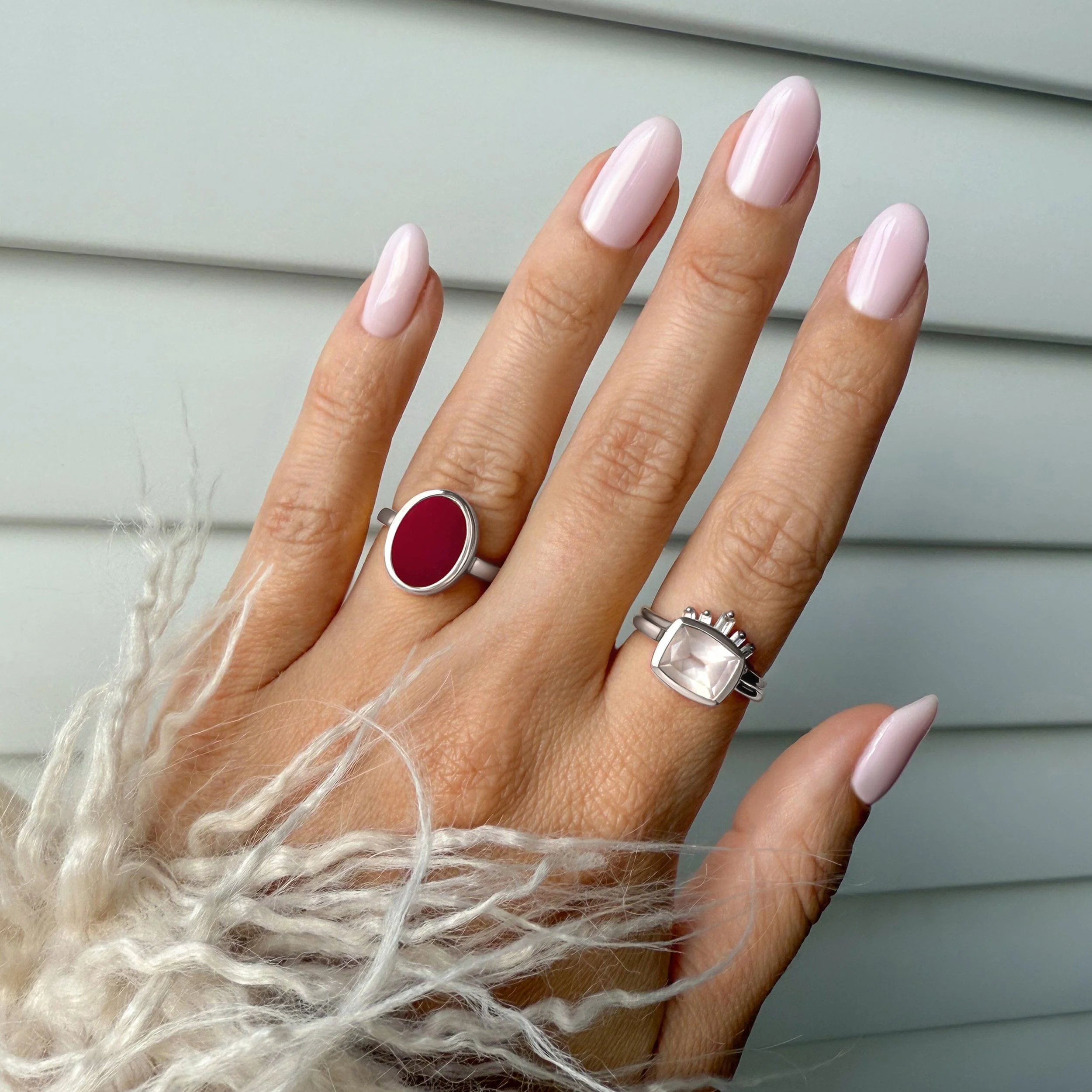 Crystal Ring - Enfolded Pink Quartz - Image 11