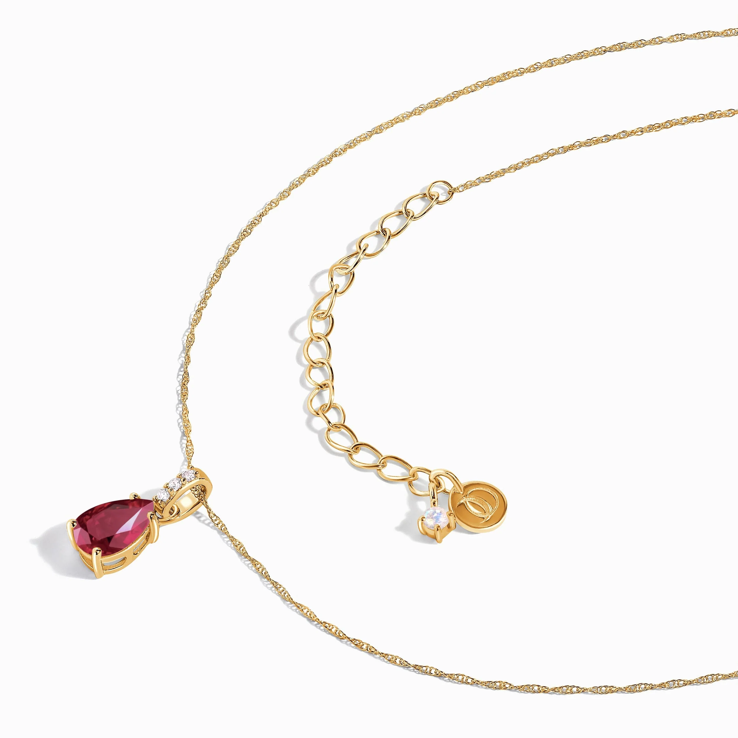 Ruby Diamond Necklace Sway - July Birthstone - Image 11