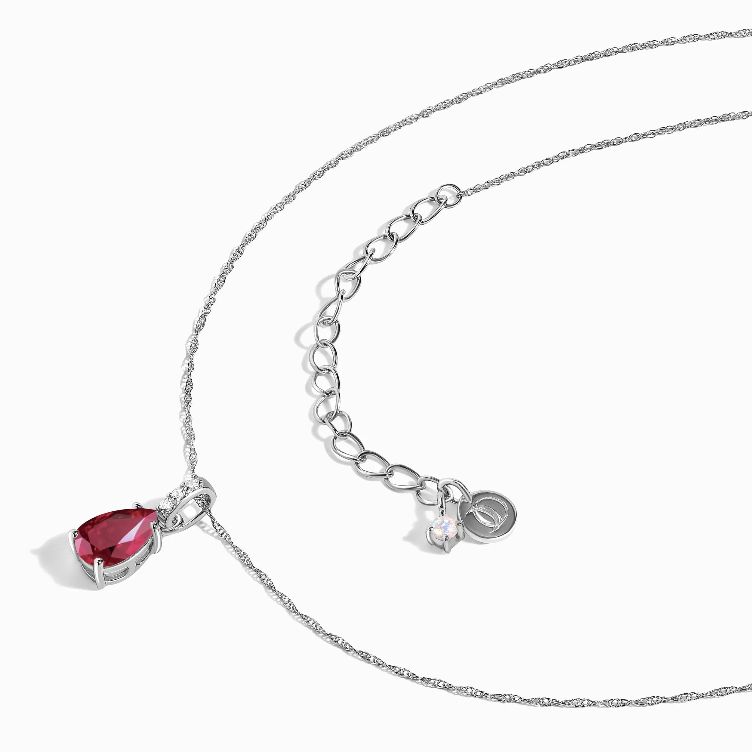 Ruby Diamond Necklace Sway - July Birthstone - Image 13