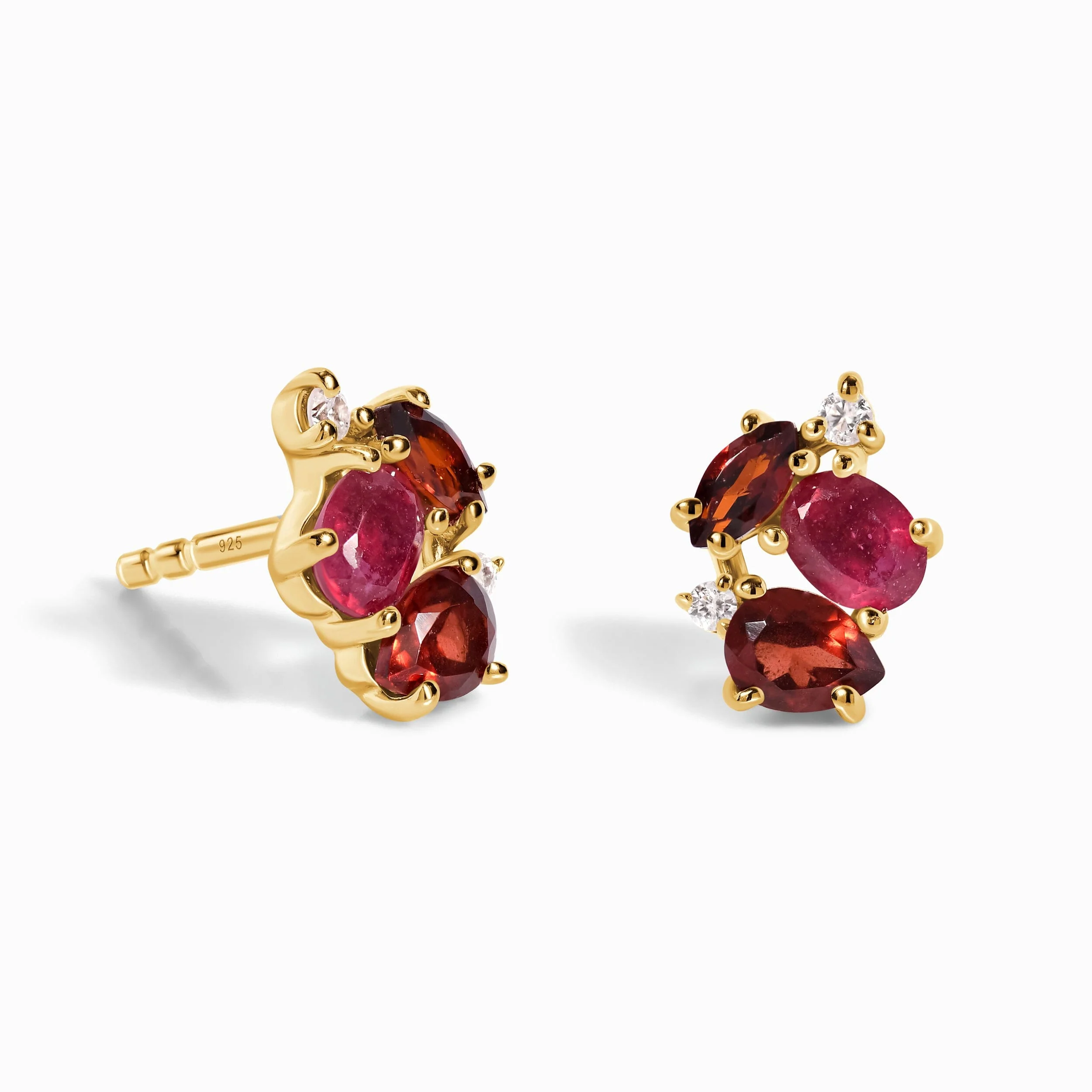 Ruby Garnet Earrings - Orion - Image 5