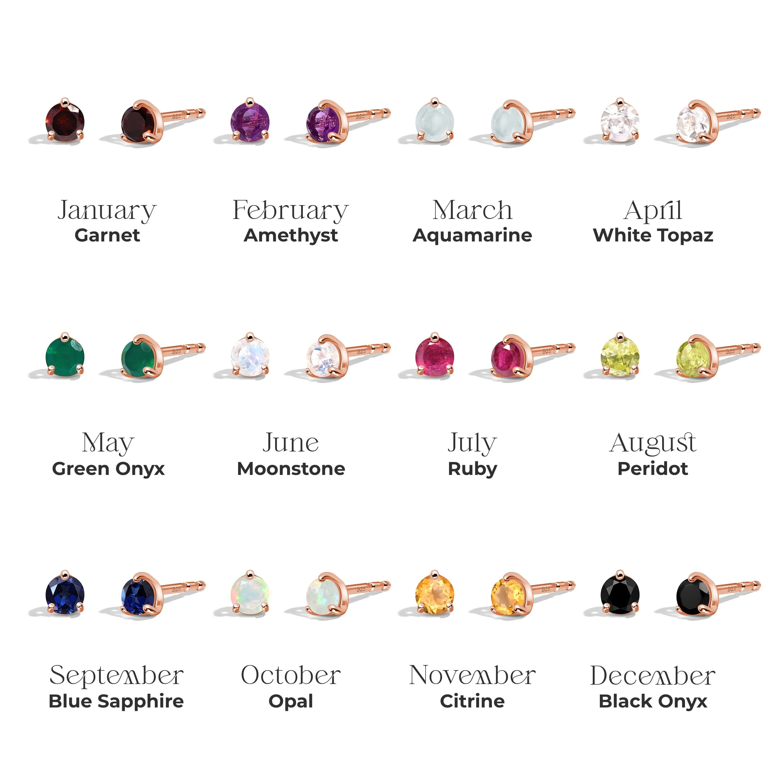 Ruby Round Studs - July Birthstone - Image 15