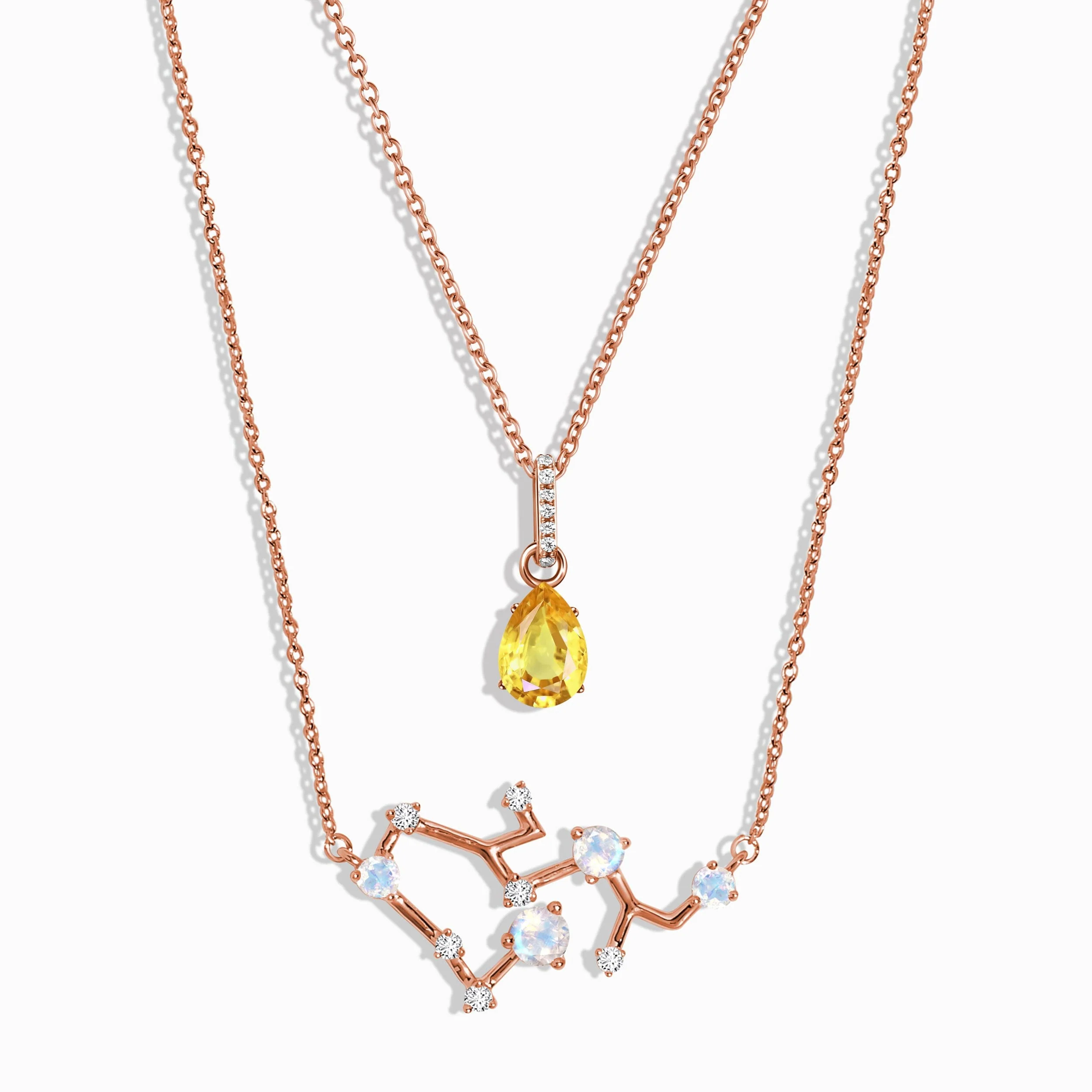 Sagittarius Zodiac & November Birthstone Necklaces - Image 3